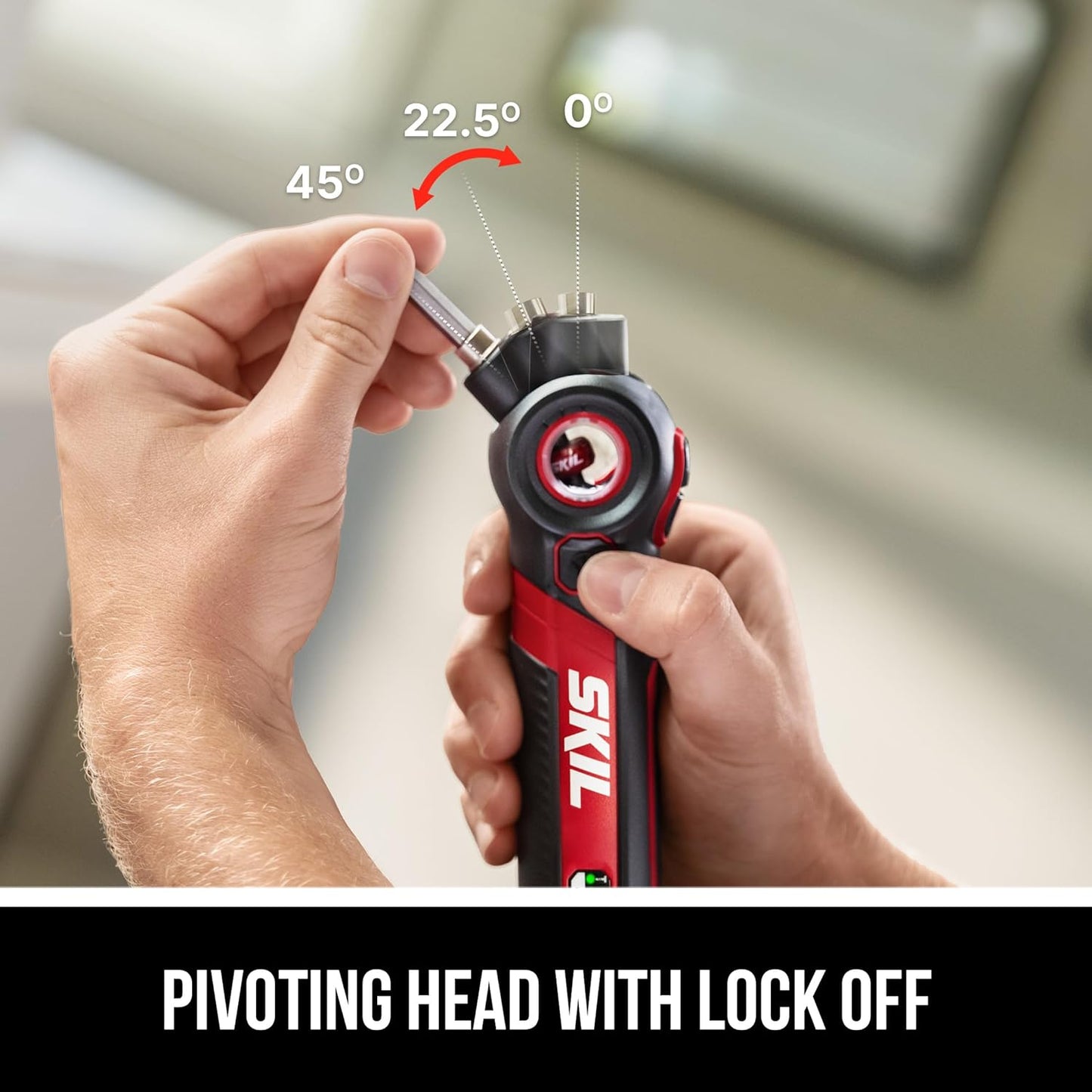 SKIL Twist 2.0 Rechargeable 4V Screwdriver with Pivoting Head, Torque 