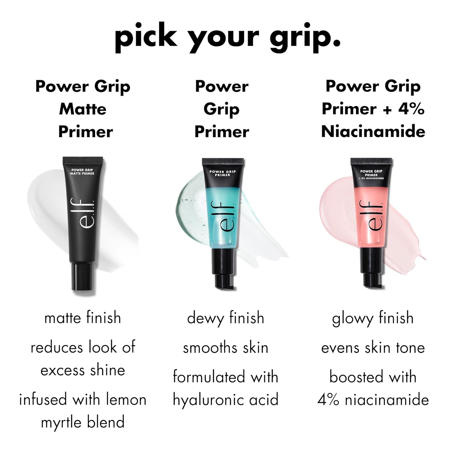 e.l.f. Power Grip Primer, Gel-Based & Hydrating Face Primer For Smooth