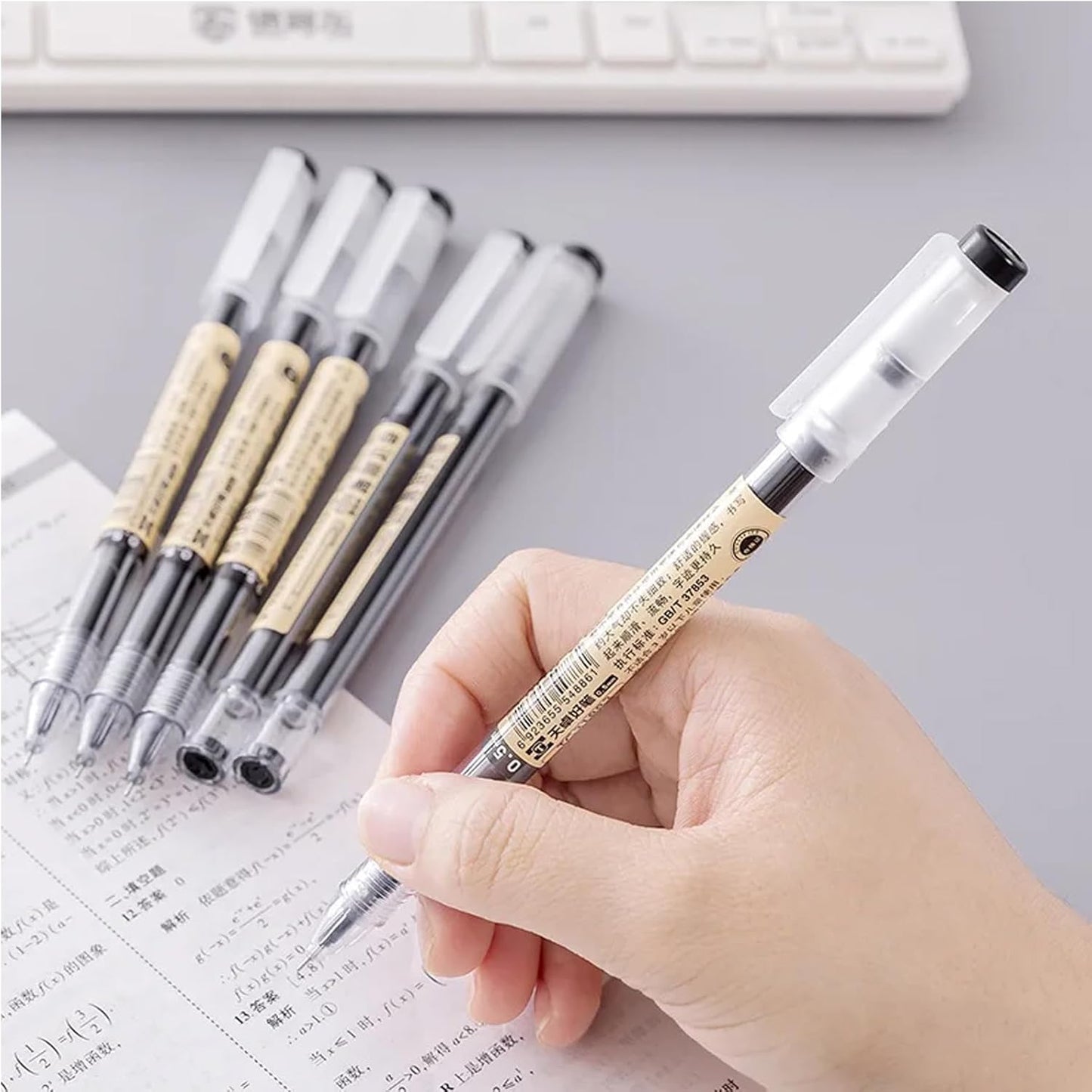 BEMLP Gel Ink Pen Japanese Style Liquid Ink Rollerball Pens Quick Dryi