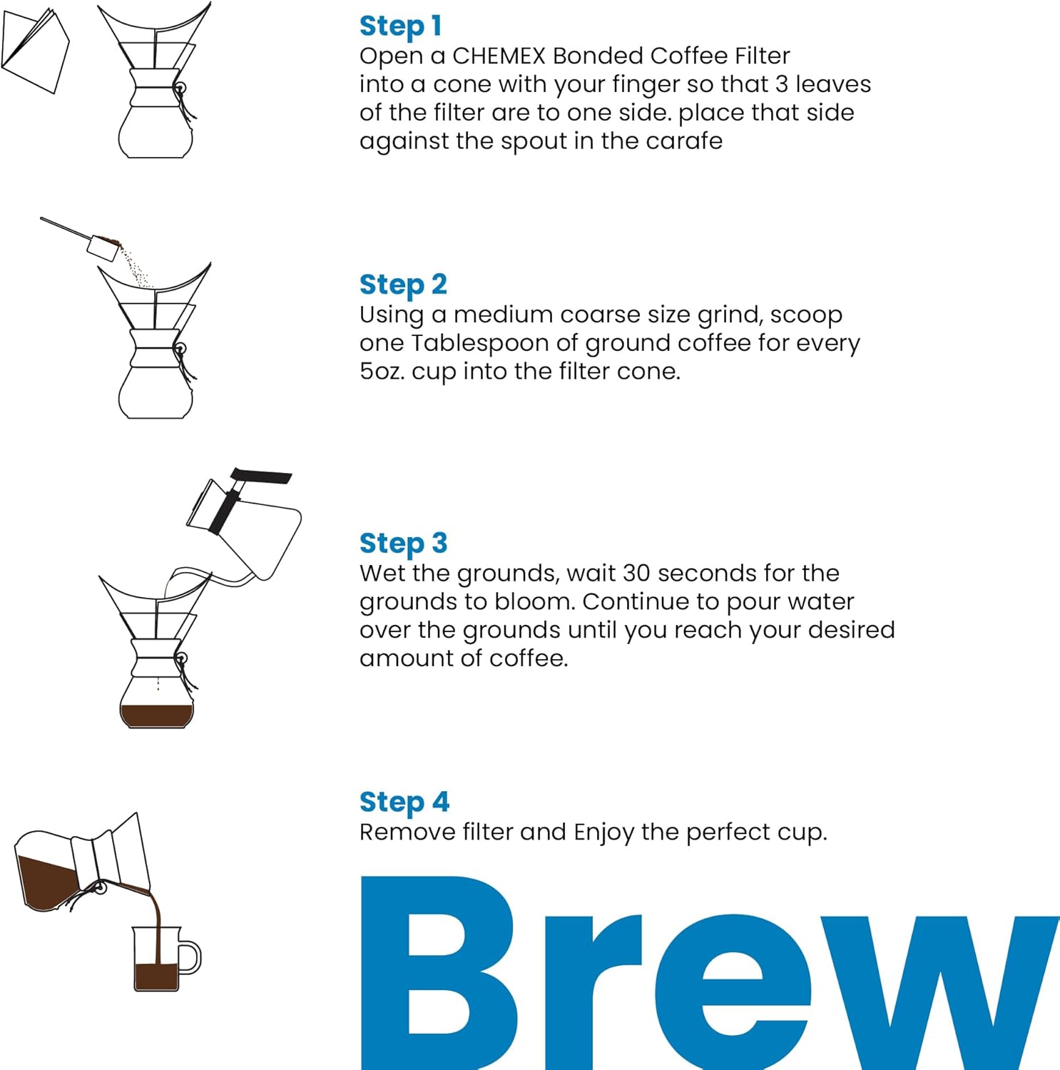 Chemex Pour-Over Glass Coffeemaker - Classic Series - 8-Cup - Exclusiv