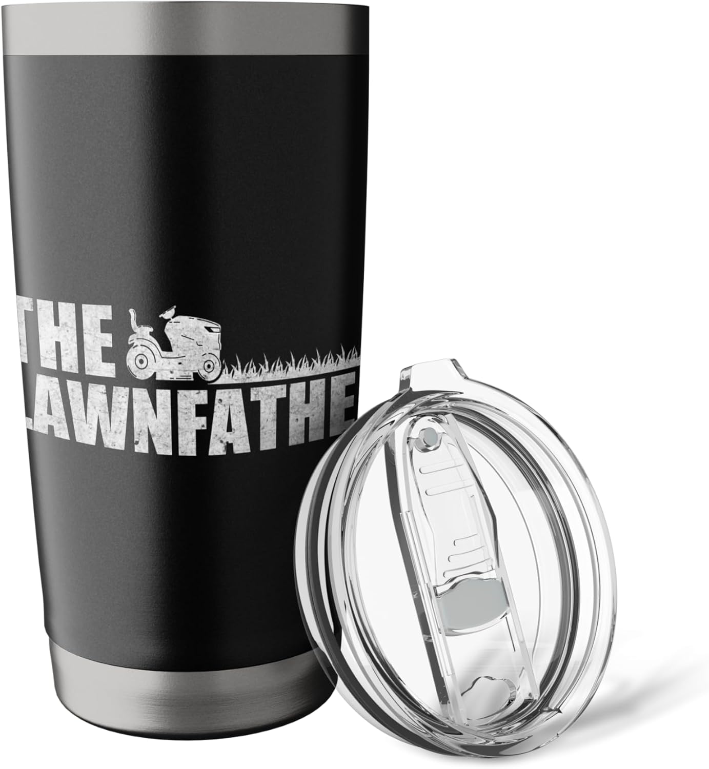 The Lawn Father Funny Mowing Dad Yard Care Humor Stainless Steel Insulated Tumbler