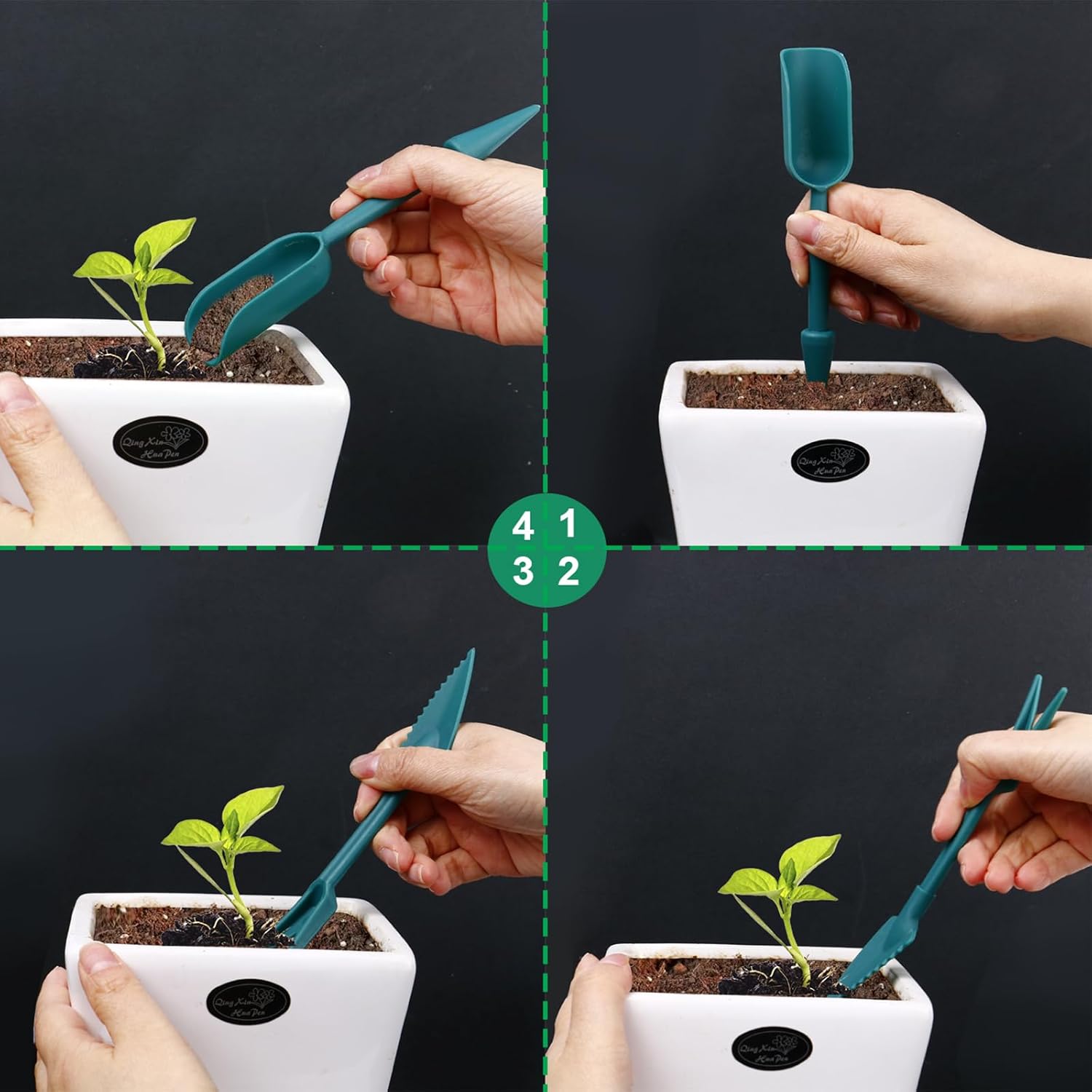 Seed Spreader 12PCS Sowing Seeds Dispenser Set Mini Seed Dispenser for