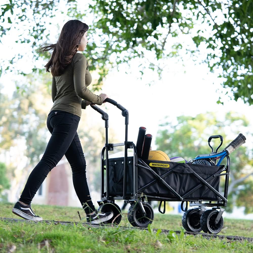 WHITSUNDAY Collapsible Folding Garden Outdoor Park Utility Wagon Picni