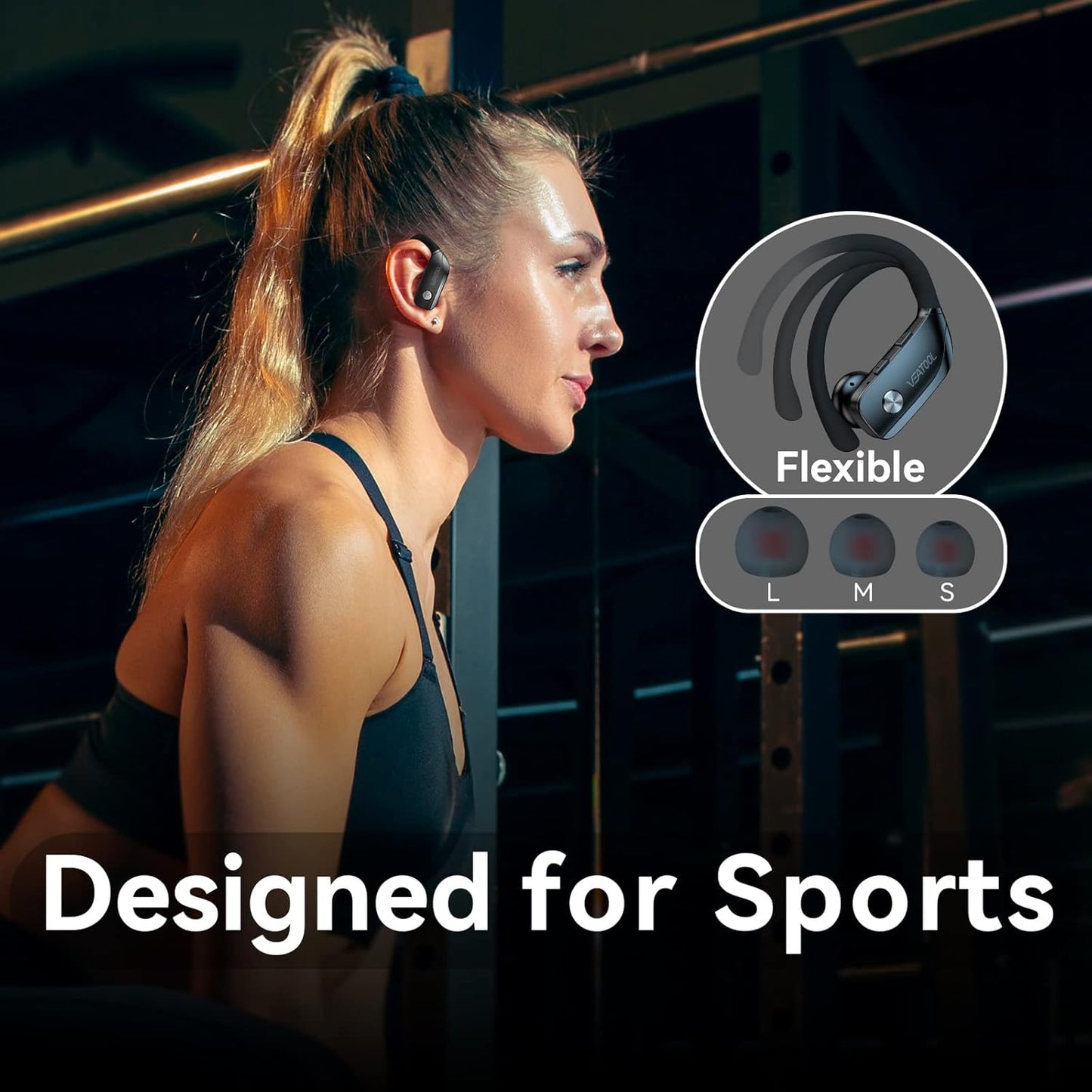 bmani Ear Buds Wireless Earbuds Bluetooth Headphones with 80H Playtime