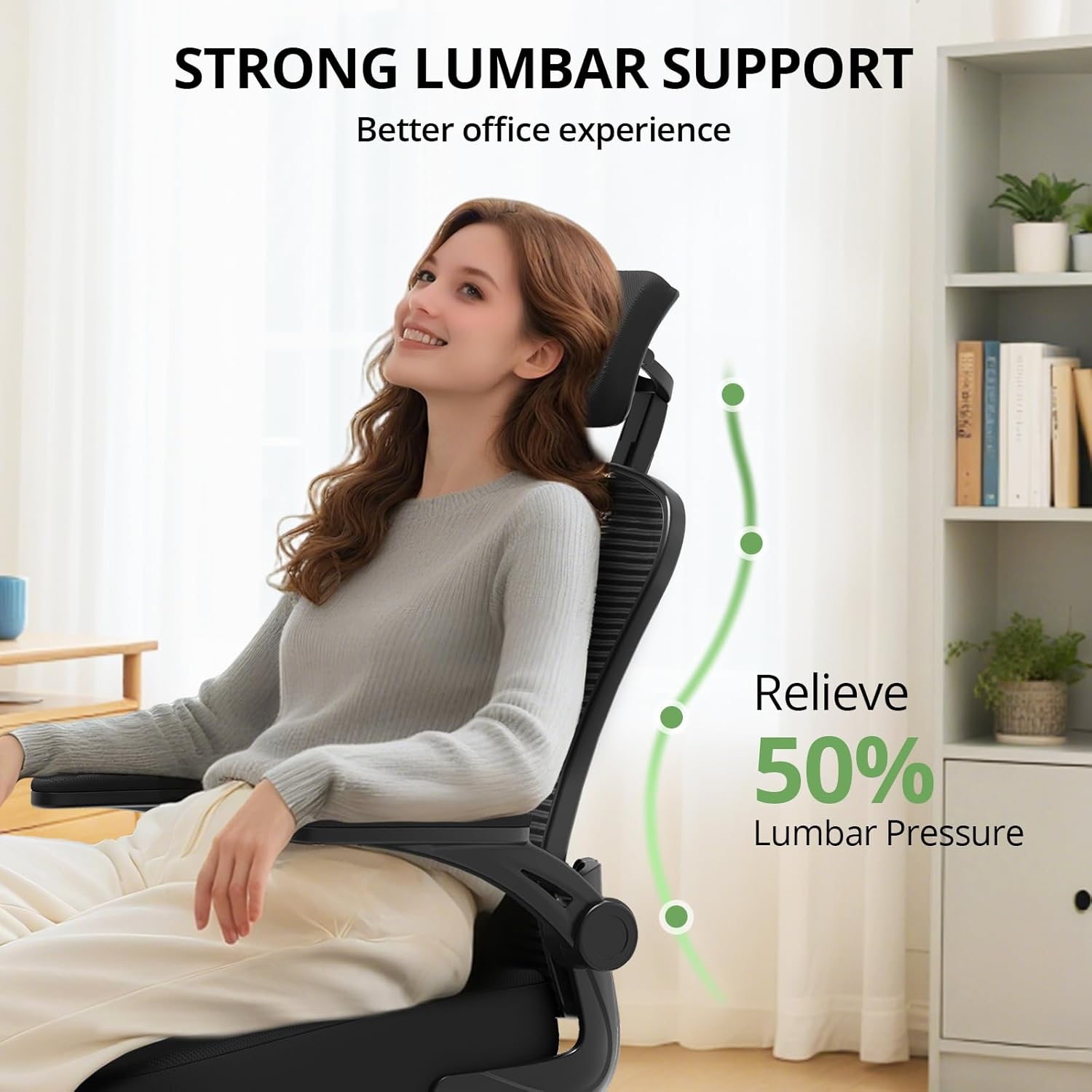 Office Chair Ergonomic Desk Chair, 330LBS Capacity, High Back Computer
