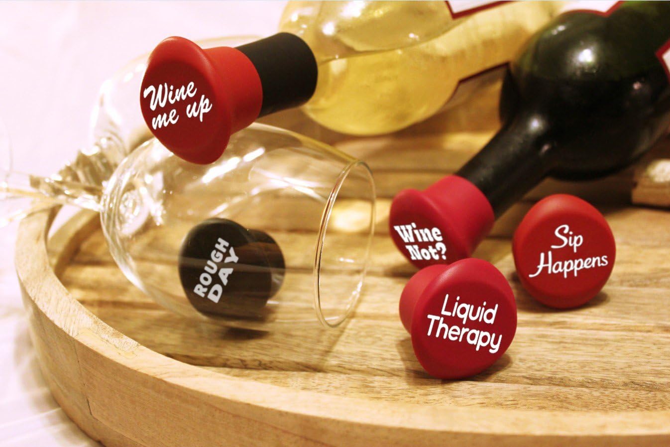 Funny Silicone Wine Stopper Set – Must-Have Wine Accessories & Perfect