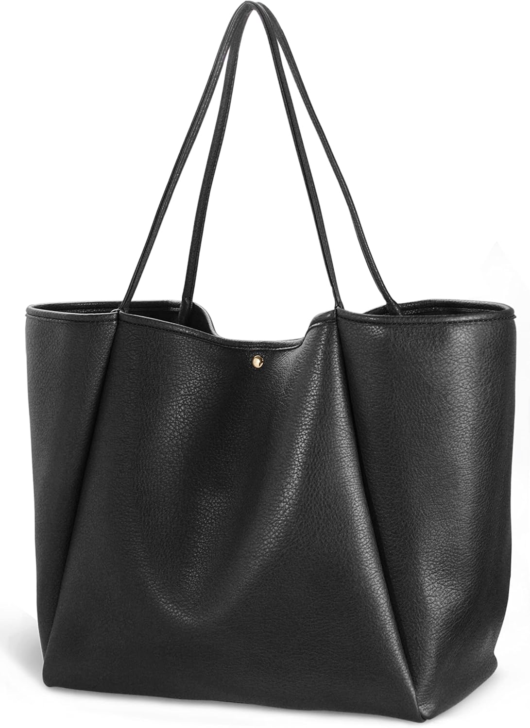 Oversize Pu Leather Tote Women Weekender Bag Shopper Handbag Travel Pu