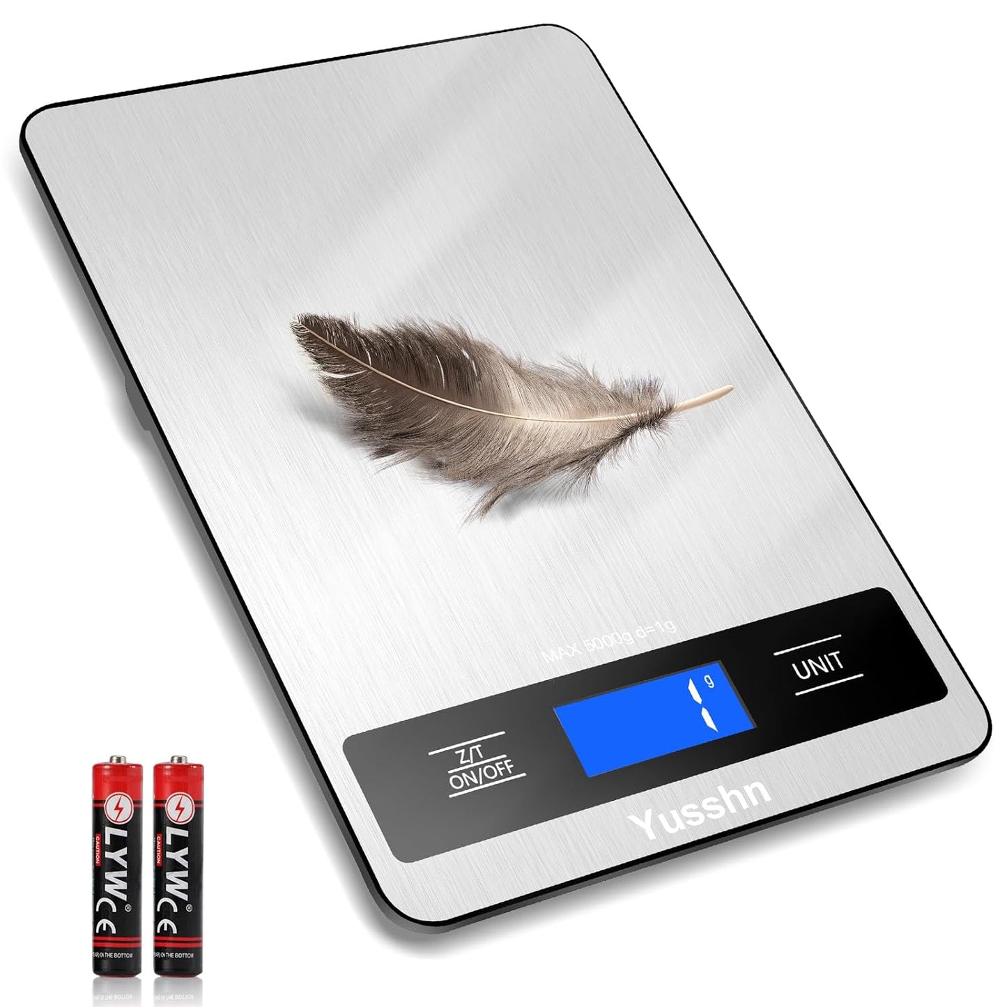 Food Scale, 11lb Kitchen Scale with 0.05oz/1g Precision, 6 Units Tare 