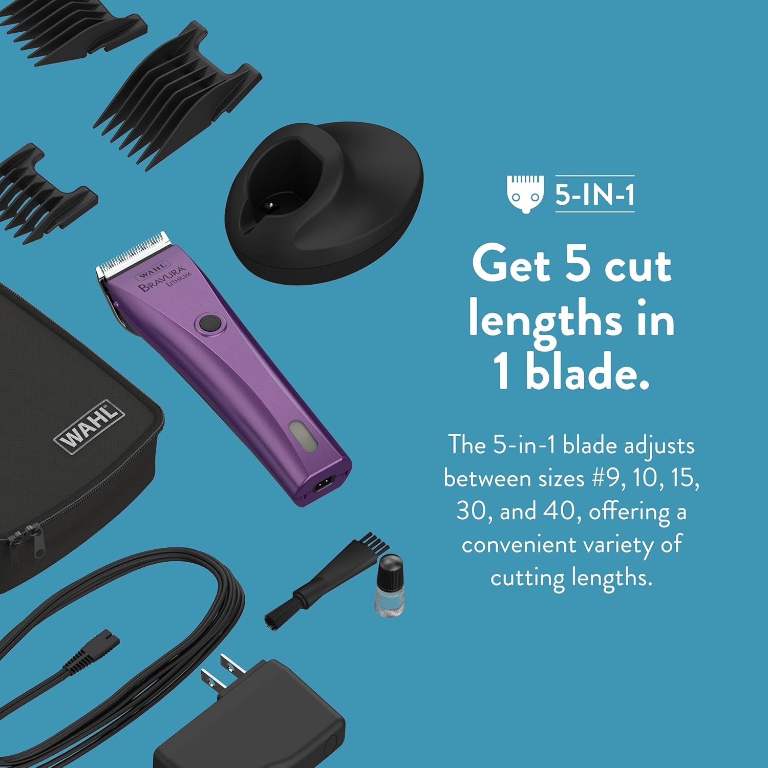 Wahl Professional Animal Bravura Pet, Dog, Cat, and Horse Corded/Cordl