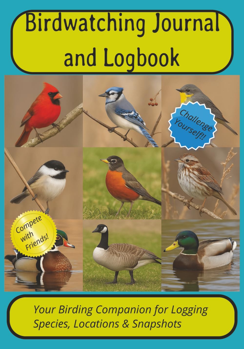Birdwatching Journal and Logbook: Your Birding Companion for Logging Species, Locations and Snapshots