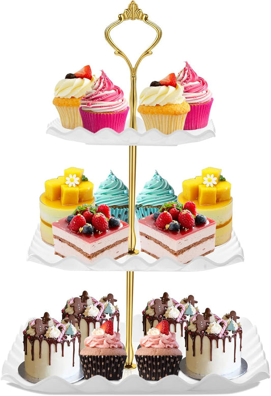 Dessert Cupcake Stand, 3 Tier Cup Cake Holder Tower for Tea Party/Birt