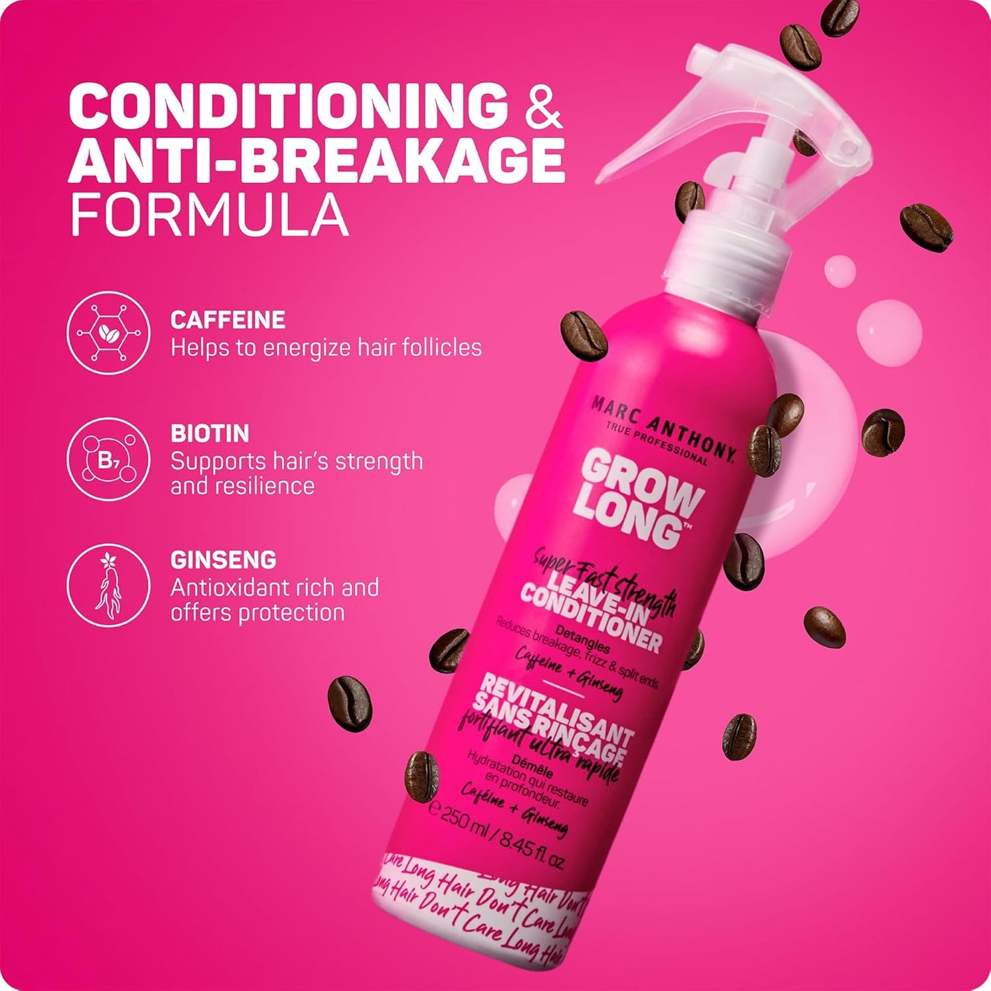 Marc Anthony Leave-In Hair Conditioner Spray for Long & Detangled Hair