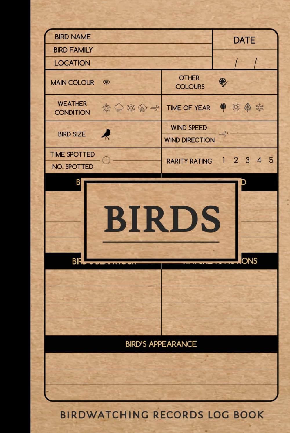 Bird Watching Journal: Birdwatching Log Book for Bird Watchers & Birders. Record Keeper and Great Gift for Men, Women, Kids, & Adults.
