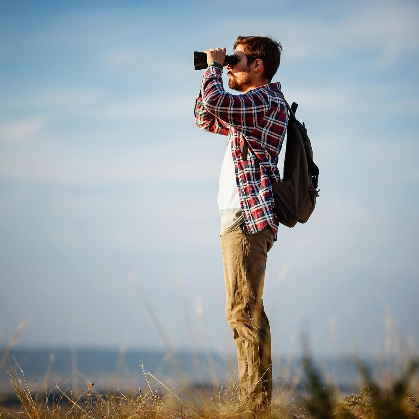 20x50 Binoculars for Adults, HD High-Powered Binoculars, Non-Slip Grip, Waterproof, Shockproof, Low-Light Vision for Bird Watching, Hunting, Traveling, and Sightseeing