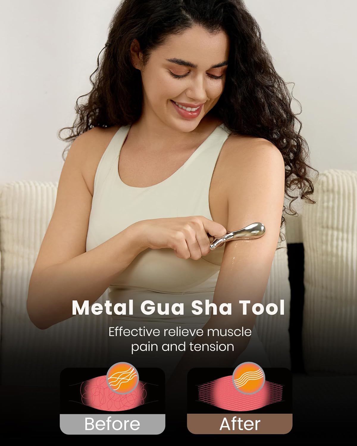 lifechill Trigger Point Massage Tool for Deep Tissue Massage & Gua Sha