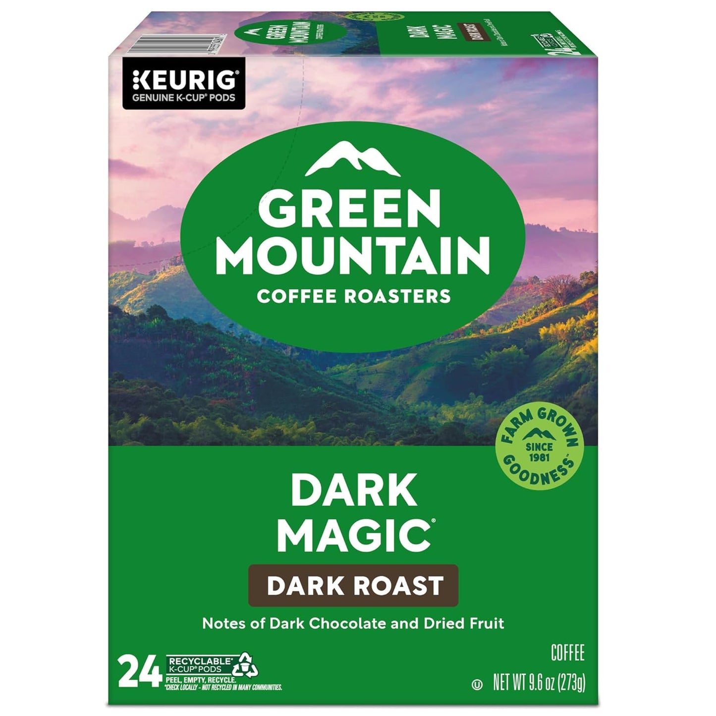 Green Mountain Coffee Roasters Dark Magic Coffee, Keurig Single-Serve 