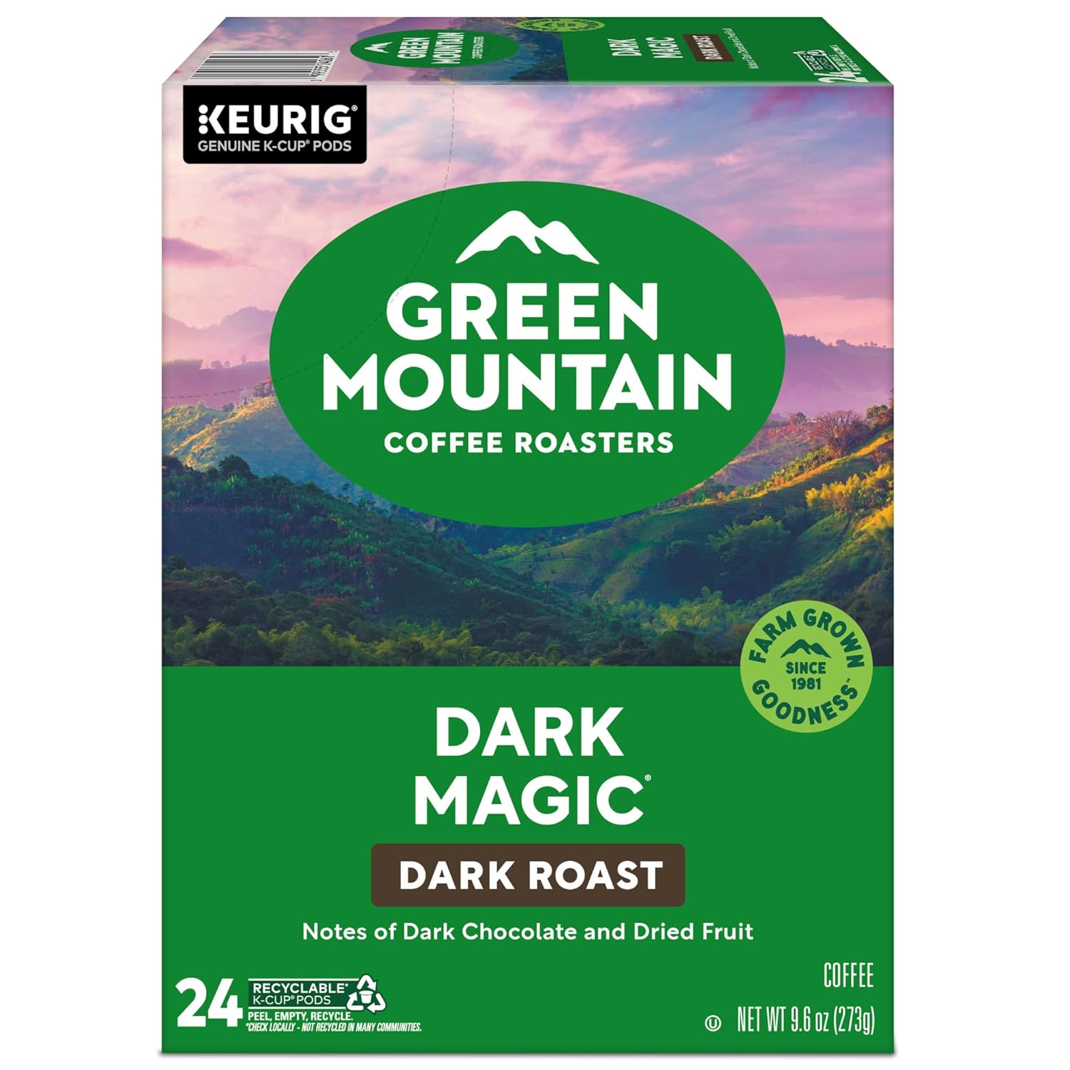 Green Mountain Coffee Roasters Dark Magic Coffee, Keurig Single-Serve 