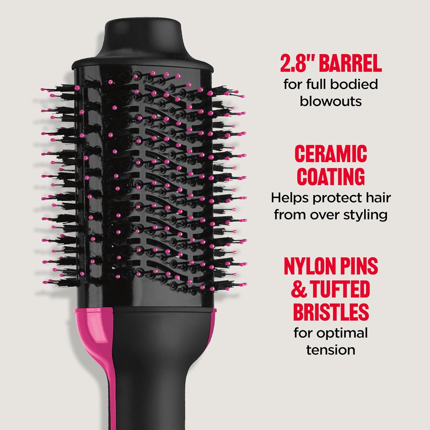 REVLON One-Step Volumizer, Blow Dryer Brush for Easy Salon-Style Blowo