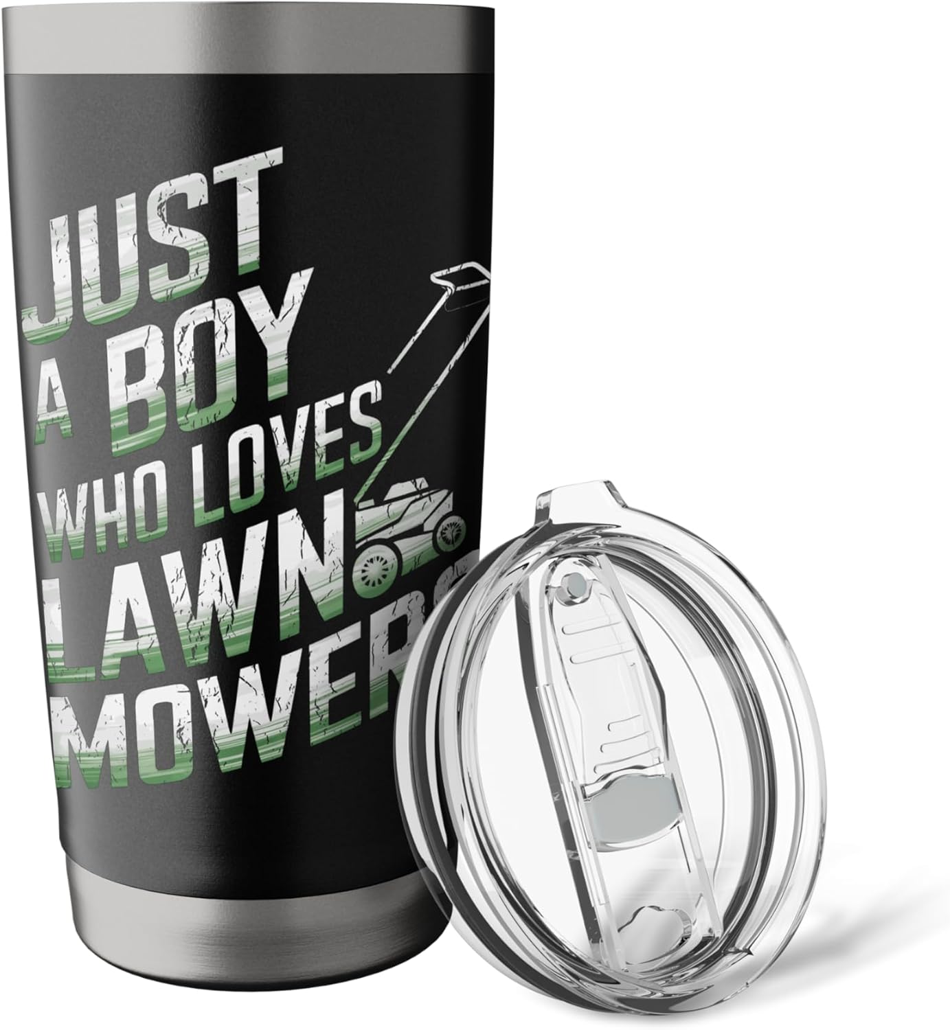 Mowing Business Lawn Mowers Just A Boy Who Loves Lawn Mowers Stainless Steel Insulated Tumbler