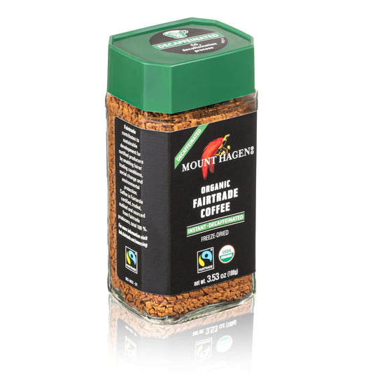 Mount Hagen 3.53oz Organic Freeze Dried Instant Decaf Coffee | Eco-fri