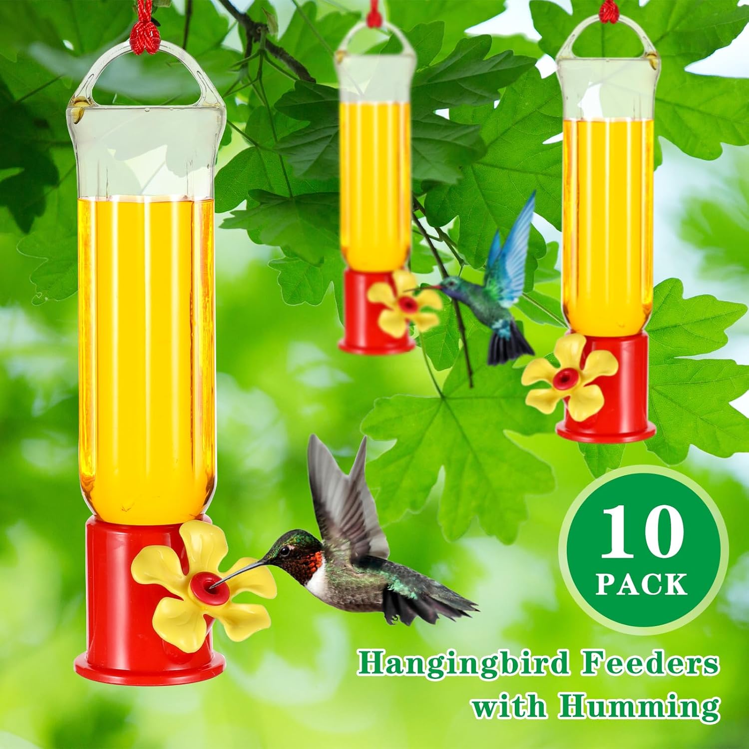 10 Pack Small Hummingbird Feeder for Outdoors Mini Hummingbird Feeders