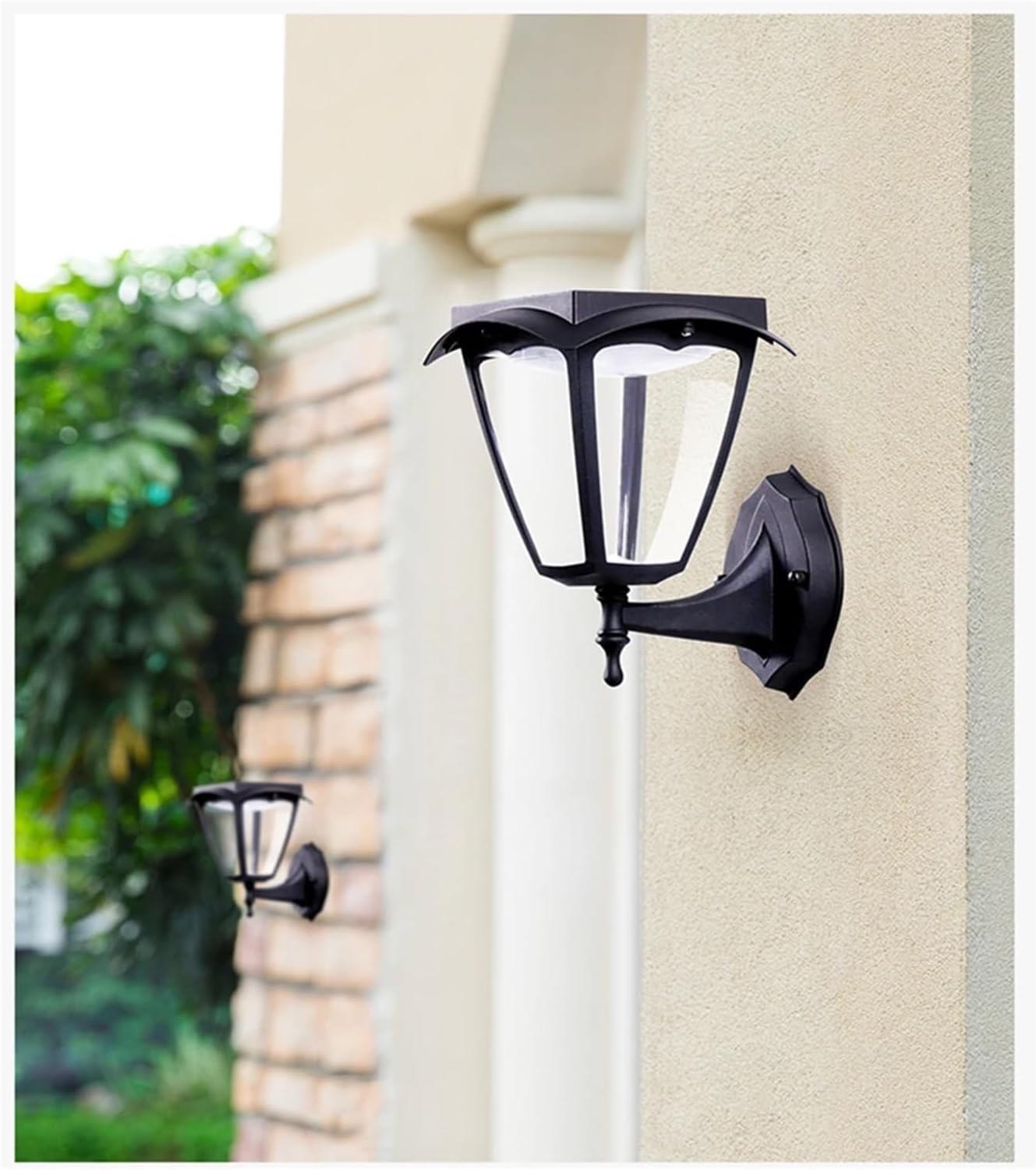Solar Garden Decorated Outdoor LED Wall Lights Street(Nero,Warm Light)