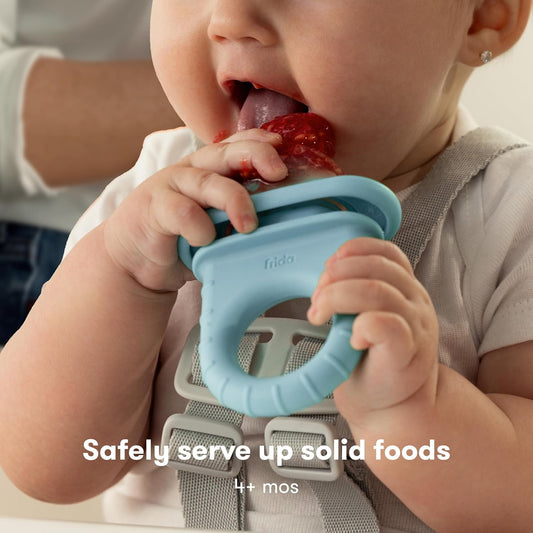 Frida Baby Push Pop Feeder, Baby Fruit Food Feeder to Safely Introduce
