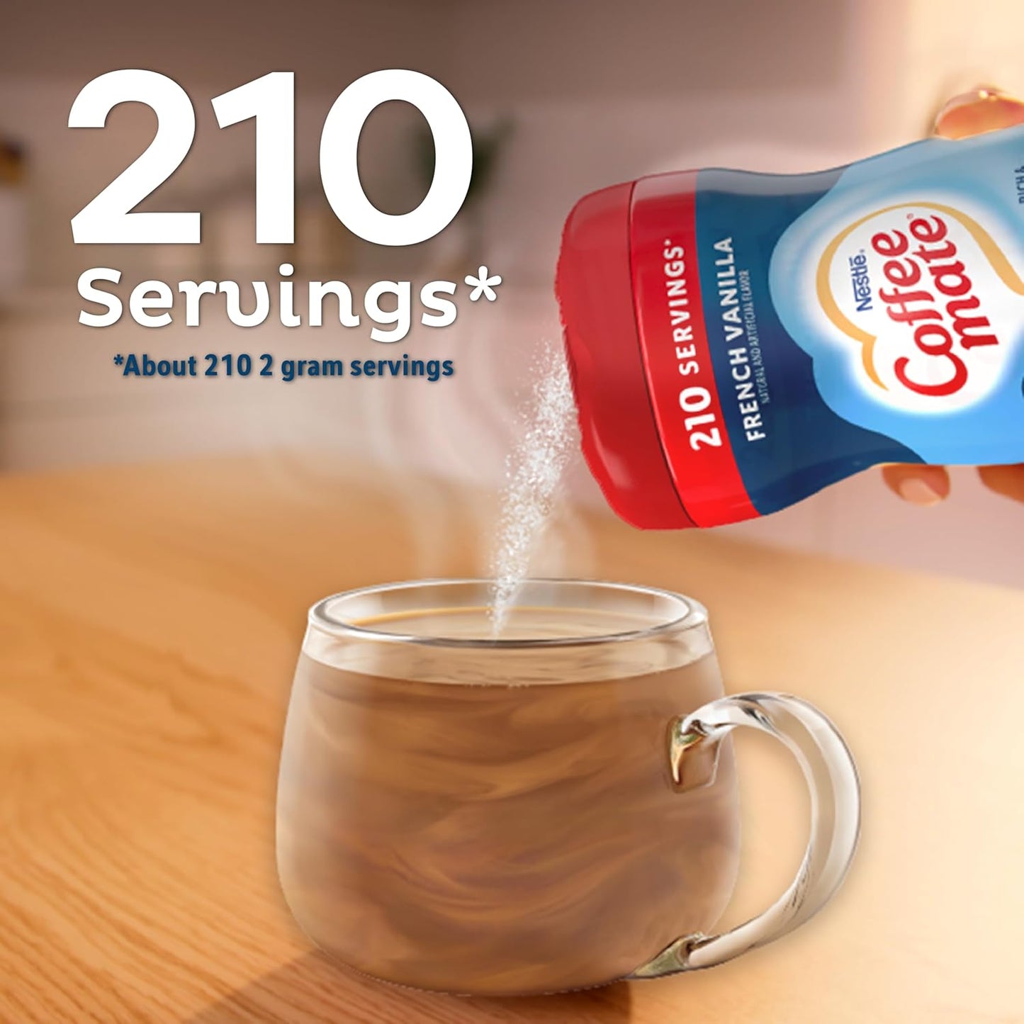 Coffee-mate French Vanilla Powdered Coffee Creamer, 15-Ounce Packages (Pack of 6)