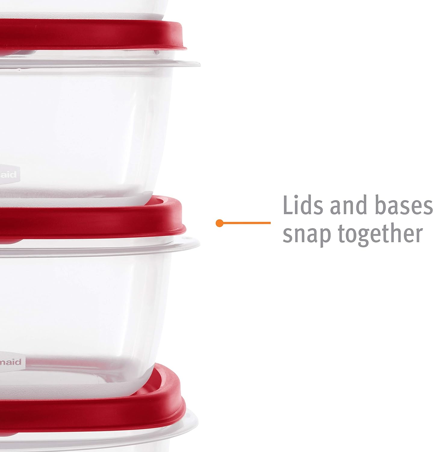Rubbermaid 60-Piece Food Storage Containers with Lids, Microwave and D