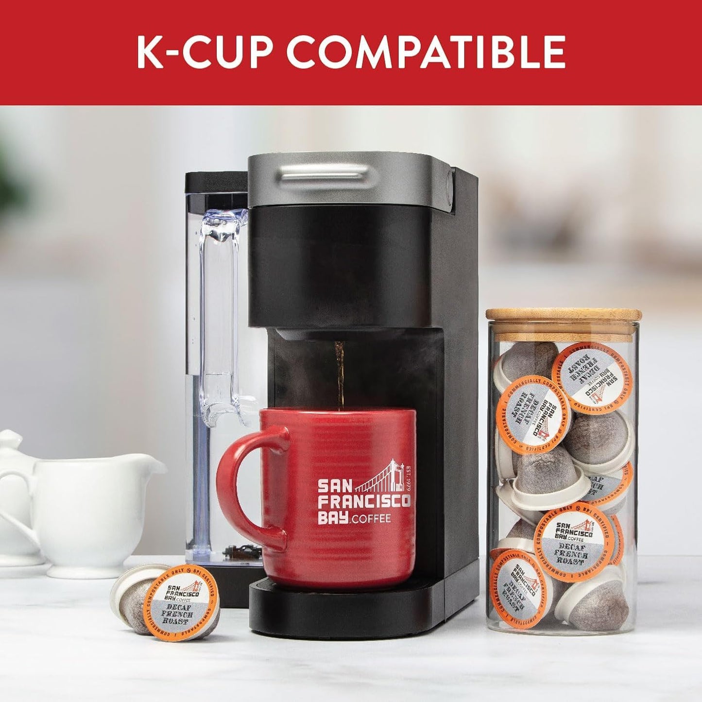 San Francisco Bay Compostable Coffee Pods - DECAF French Roast (36 Ct)