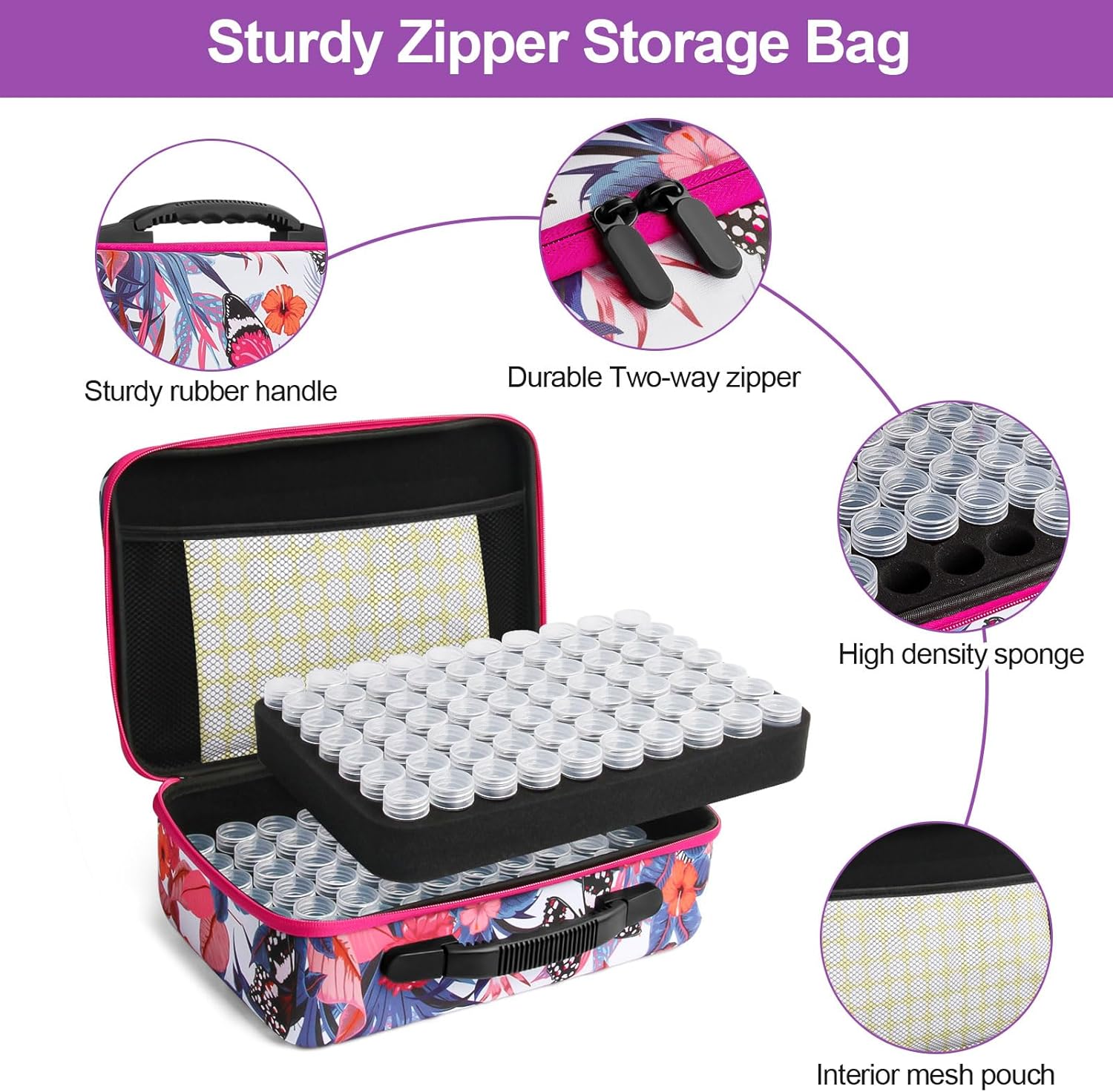 Seed Storage Organizer 140 Slots Seed Organizer Storage Box, Portable 