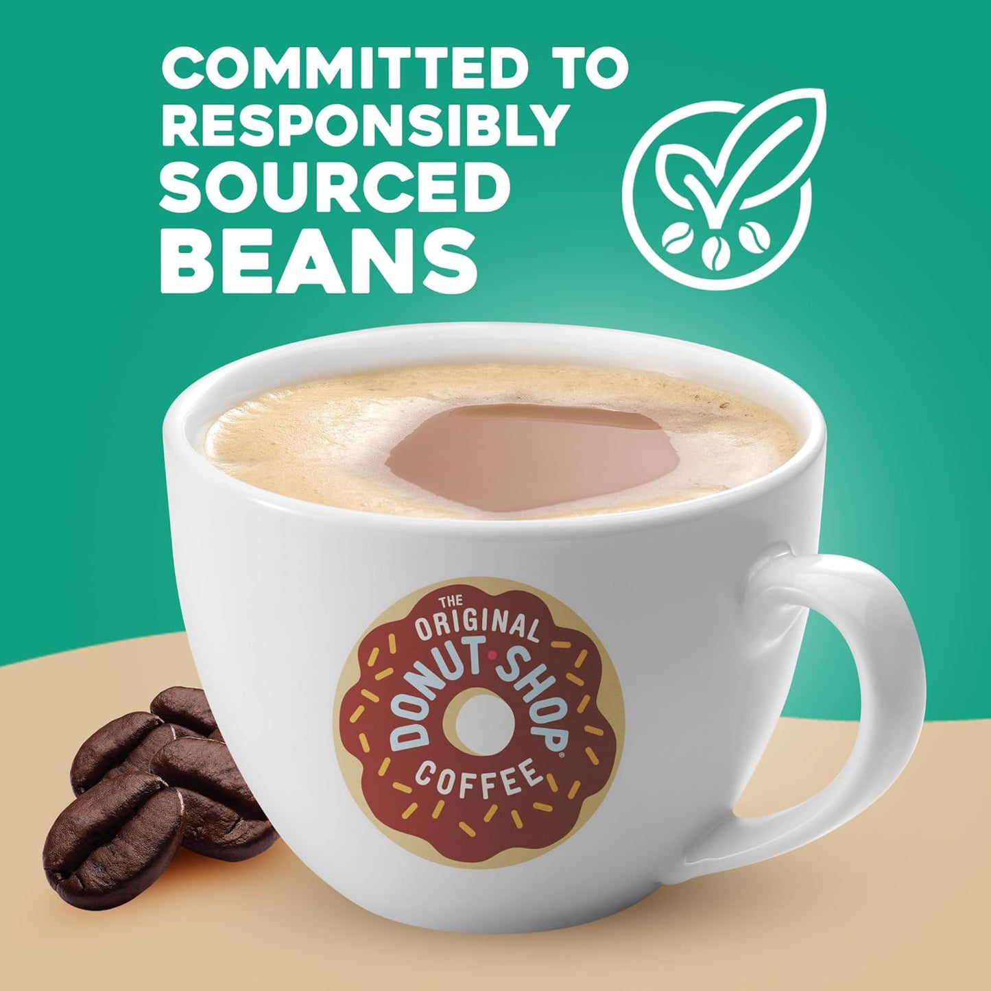 The Original Donut Shop Decaf Keurig Single-Serve K-Cup Pods, Medium Roast Coffee, 60 Count (6 Packs of 10)