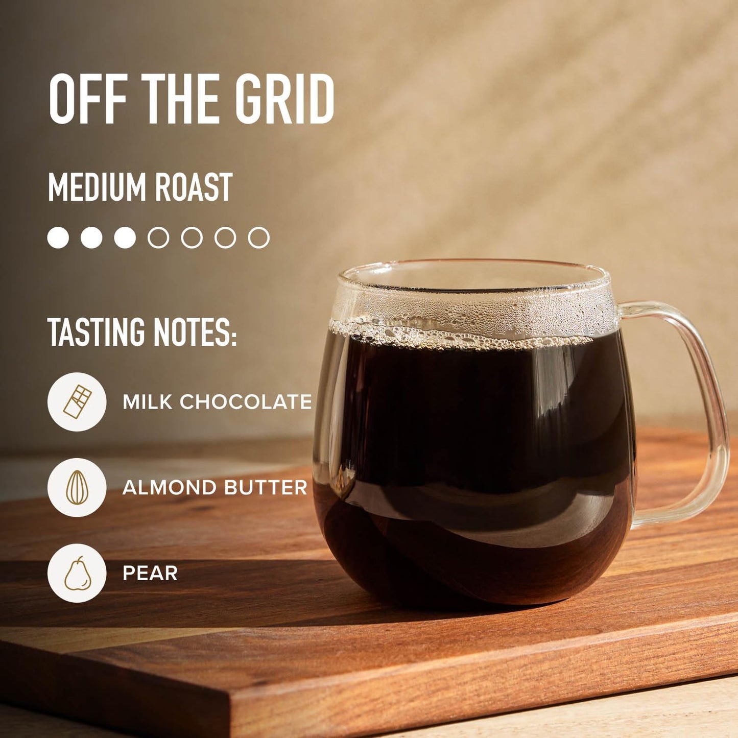 Peet's Coffee, Medium Roast Ground Coffee, 100% Arabica Coffee - Off the Grid Blend 10.5 Ounce Bag