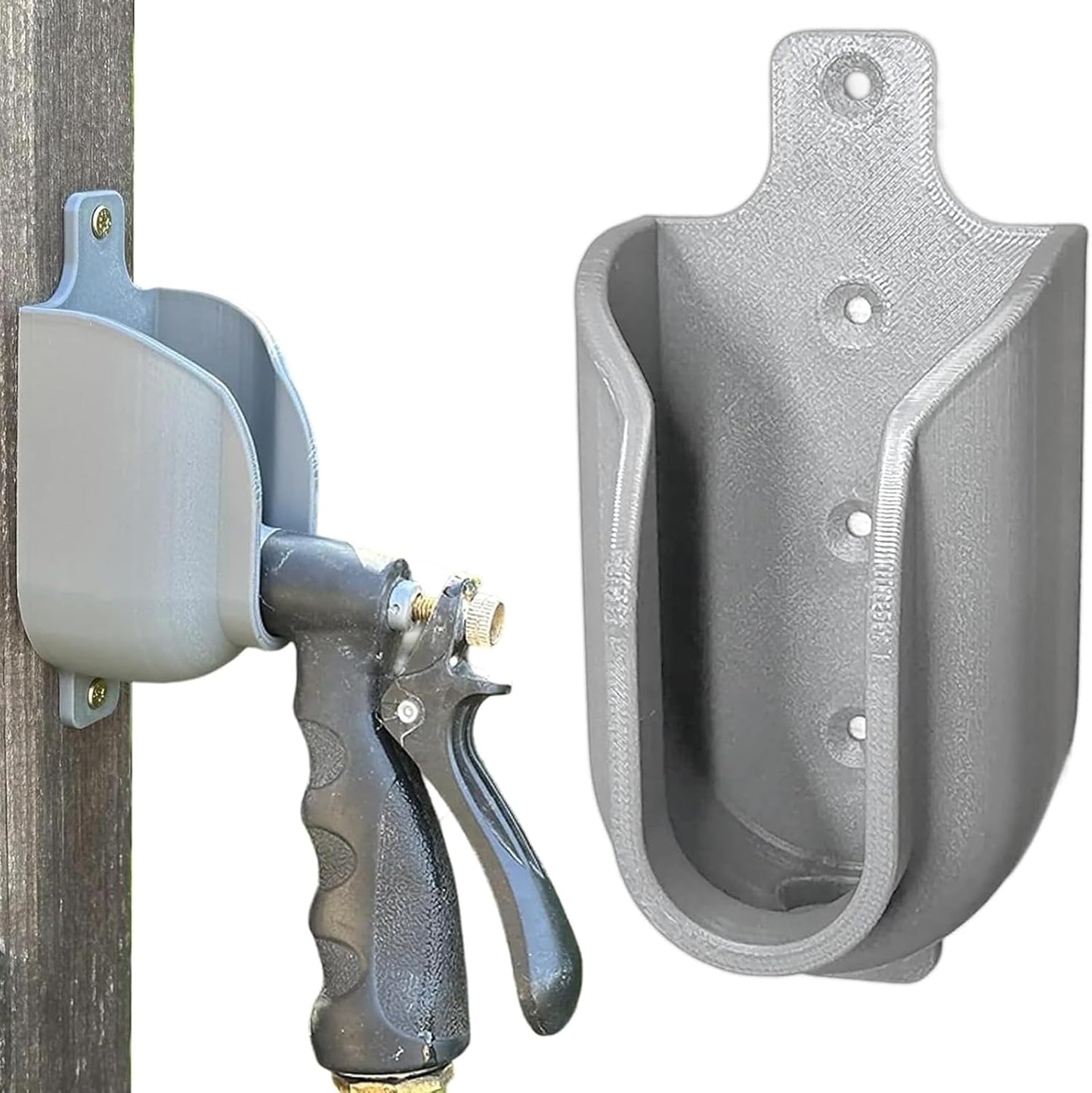 Wall Mounted Hose Nozzle Holder For Outdoor Sprayers Printed Organiser