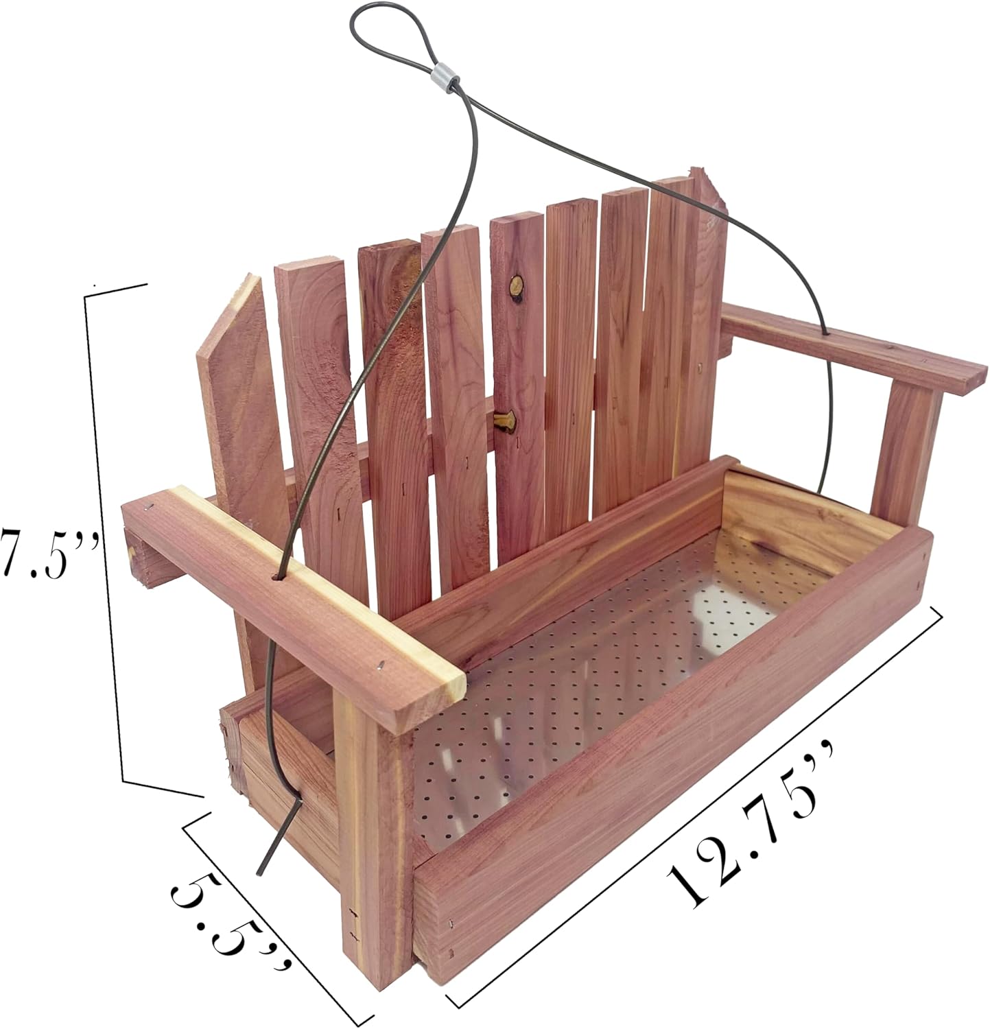 Cedar Swing Bird Feeder - Made in USA