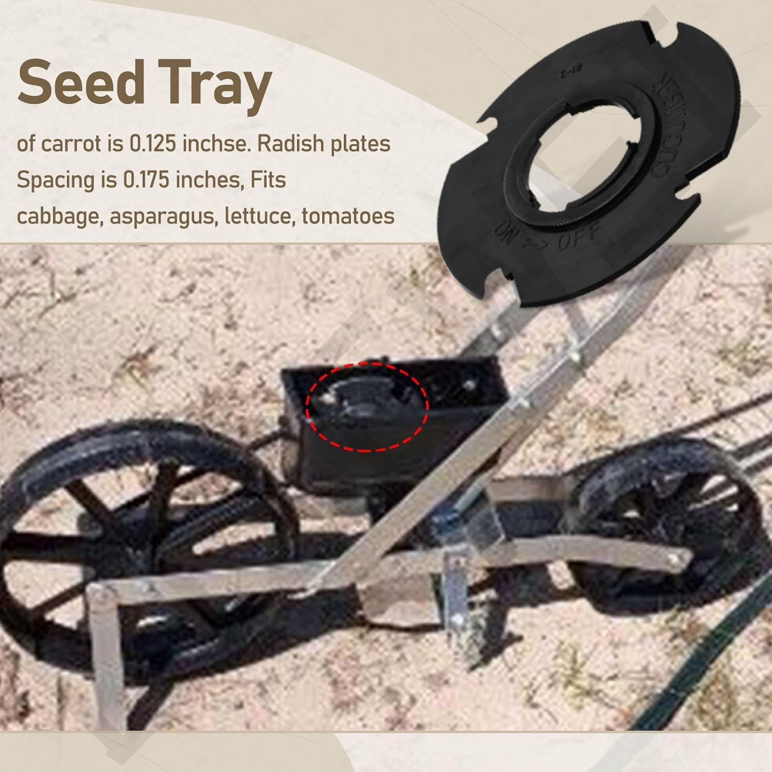 60009 60010 Optional Seed Plate 12 Set for EarthWay 10001 1001-B Garde