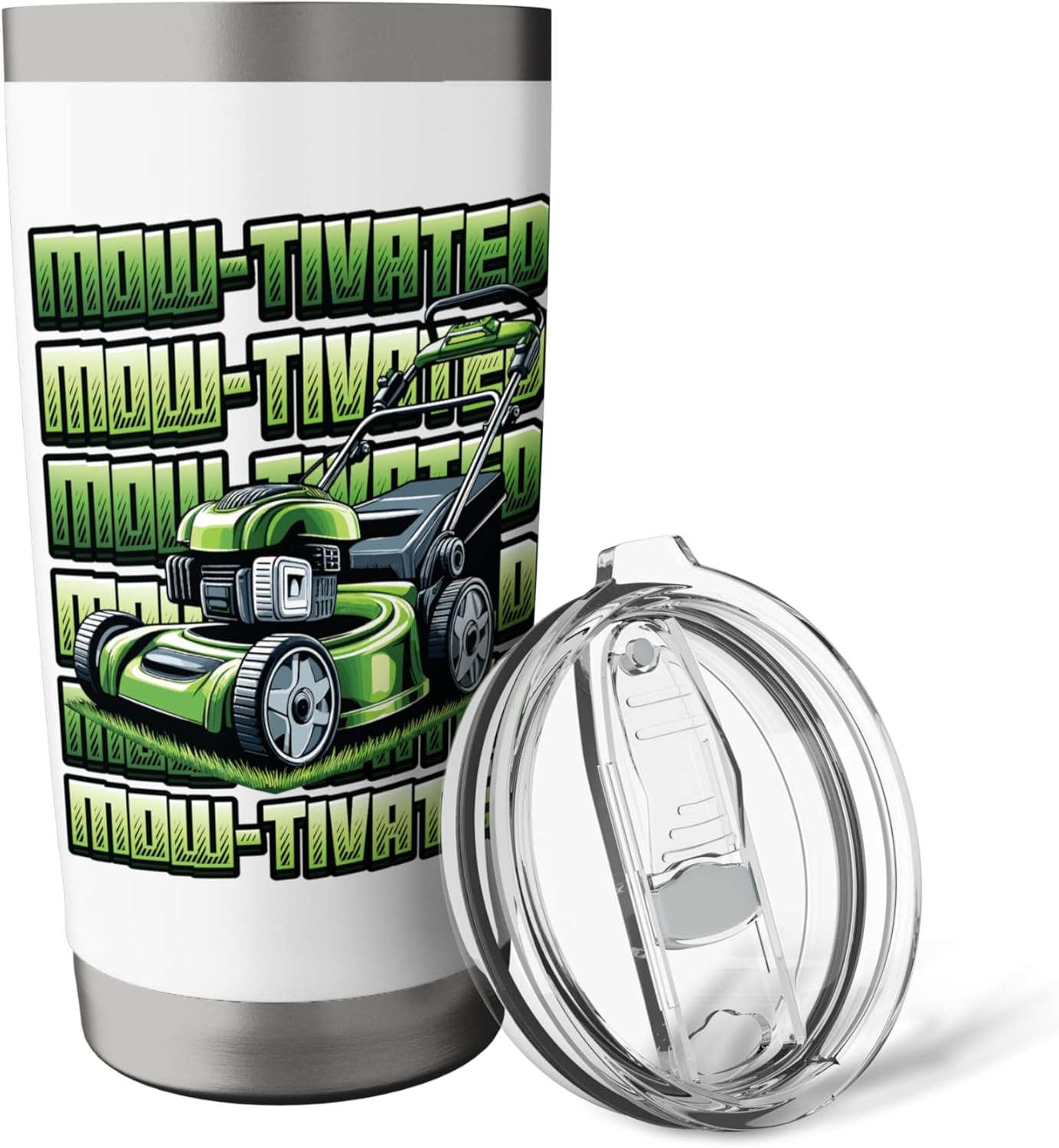 Mowtivated Mowing Lover Lawn Mowing Stainless Steel Insulated Tumbler