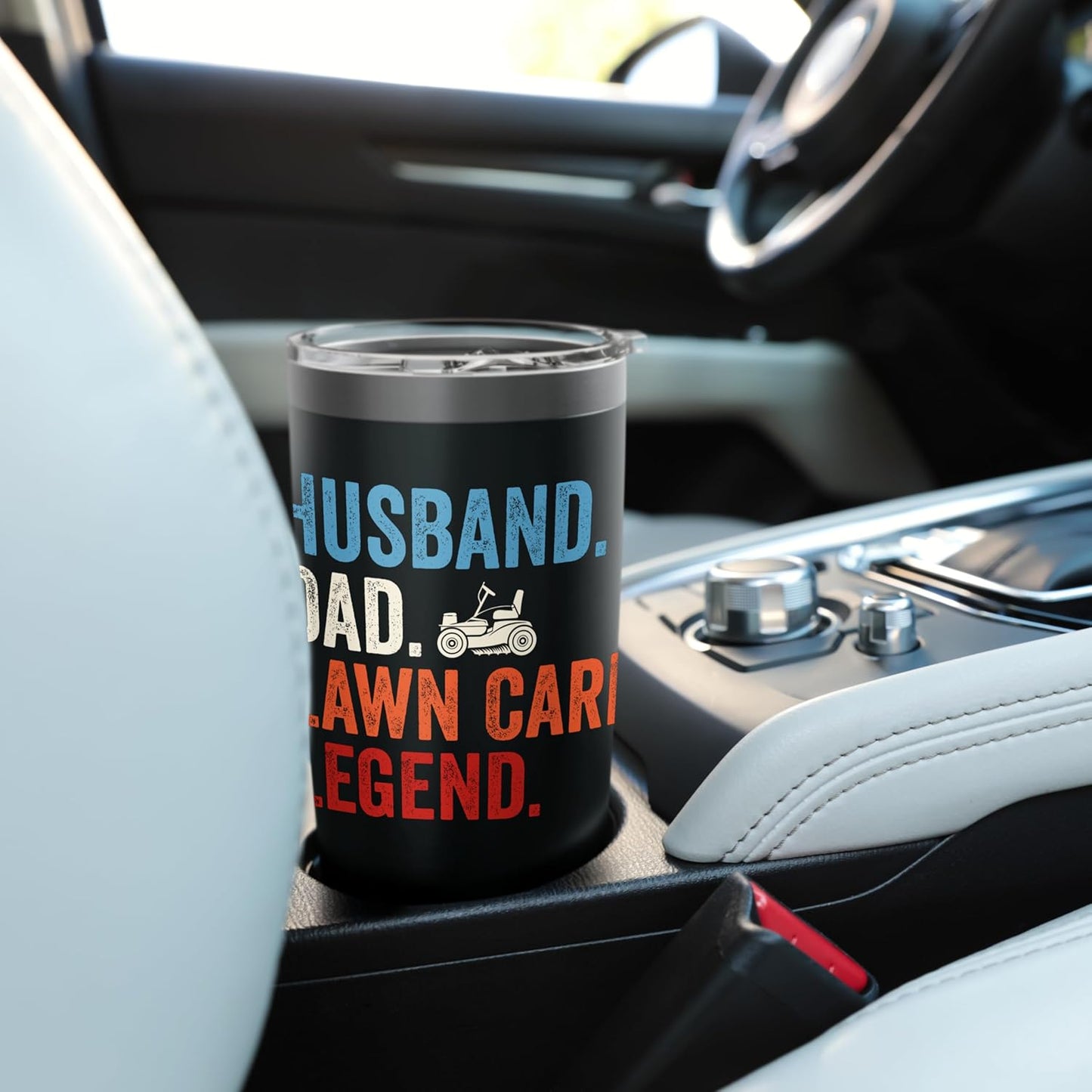 Husband Dad Lawn Care Legend Stainless Steel Insulated Tumbler