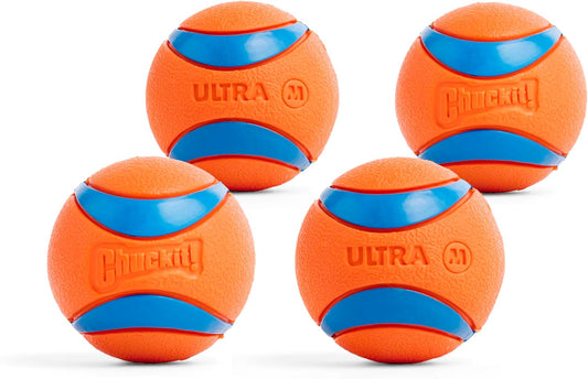 Chuckit! Ultra Ball Dog Toy - Medium Bouncy Fetch Balls For Dogs 20-60