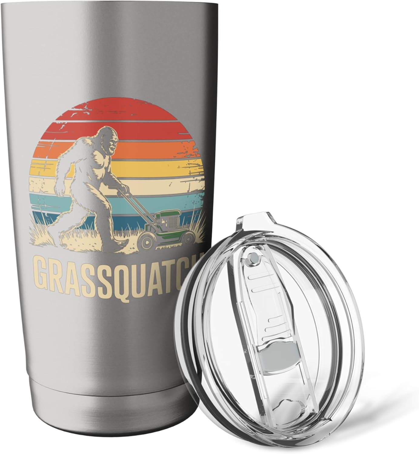 Funny Lawn Mower Art For Men Women Lawn Mowing Landscaper Stainless Steel Insulated Tumbler