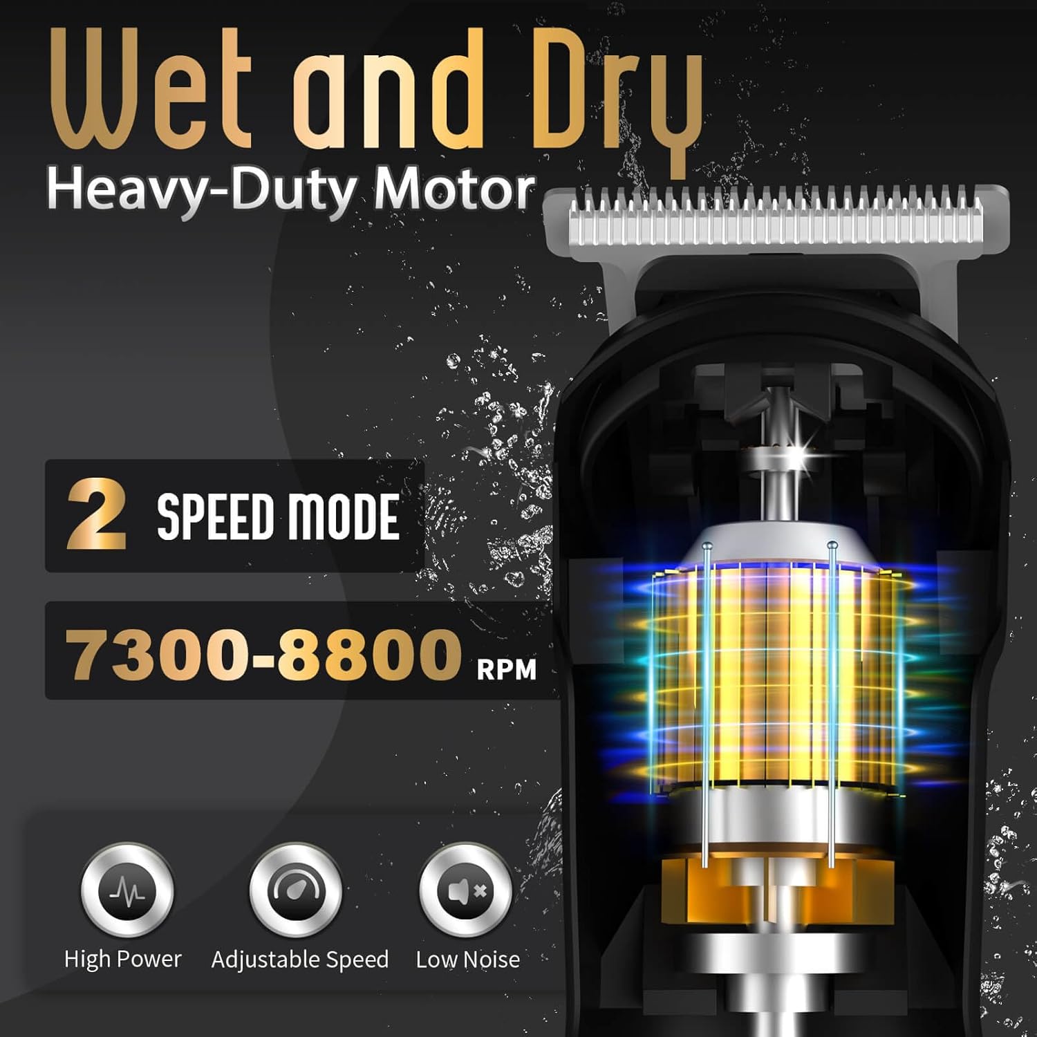 Ufree Beard Trimmer for Men, Waterproof Electric Razor for Nose, Body,