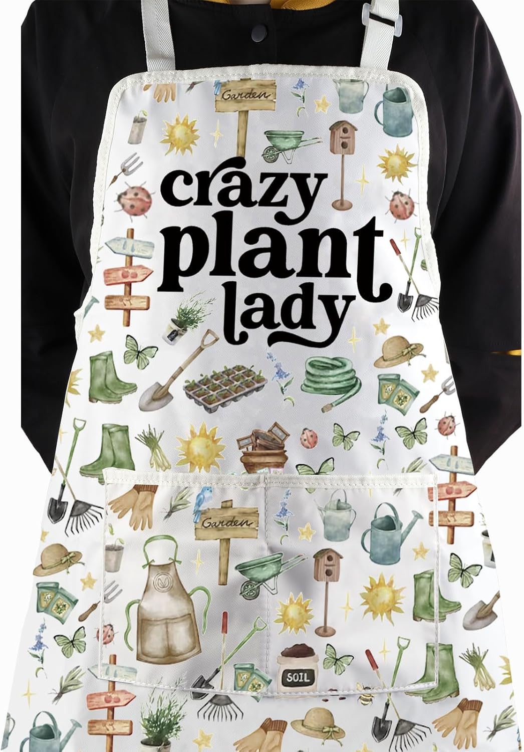 WCGXKO Plant Lover Gift Crazy Plant Lady Apron Gardening Lover Gift Gardener Gift Plant Lady Gift For Women