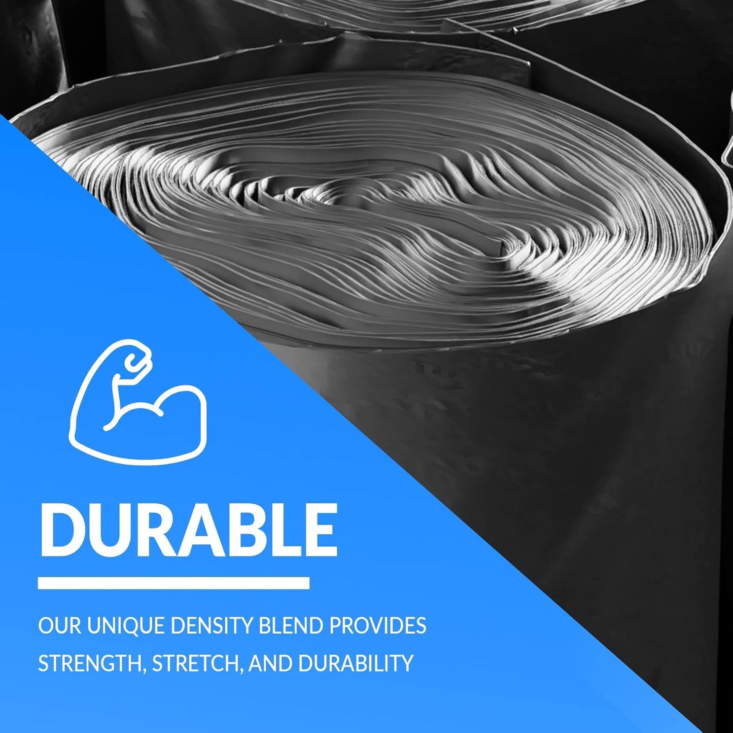 Reli. 55-60 Gallon Trash Bags Heavy Duty | 50 Bags | 50-60 Gallon | La