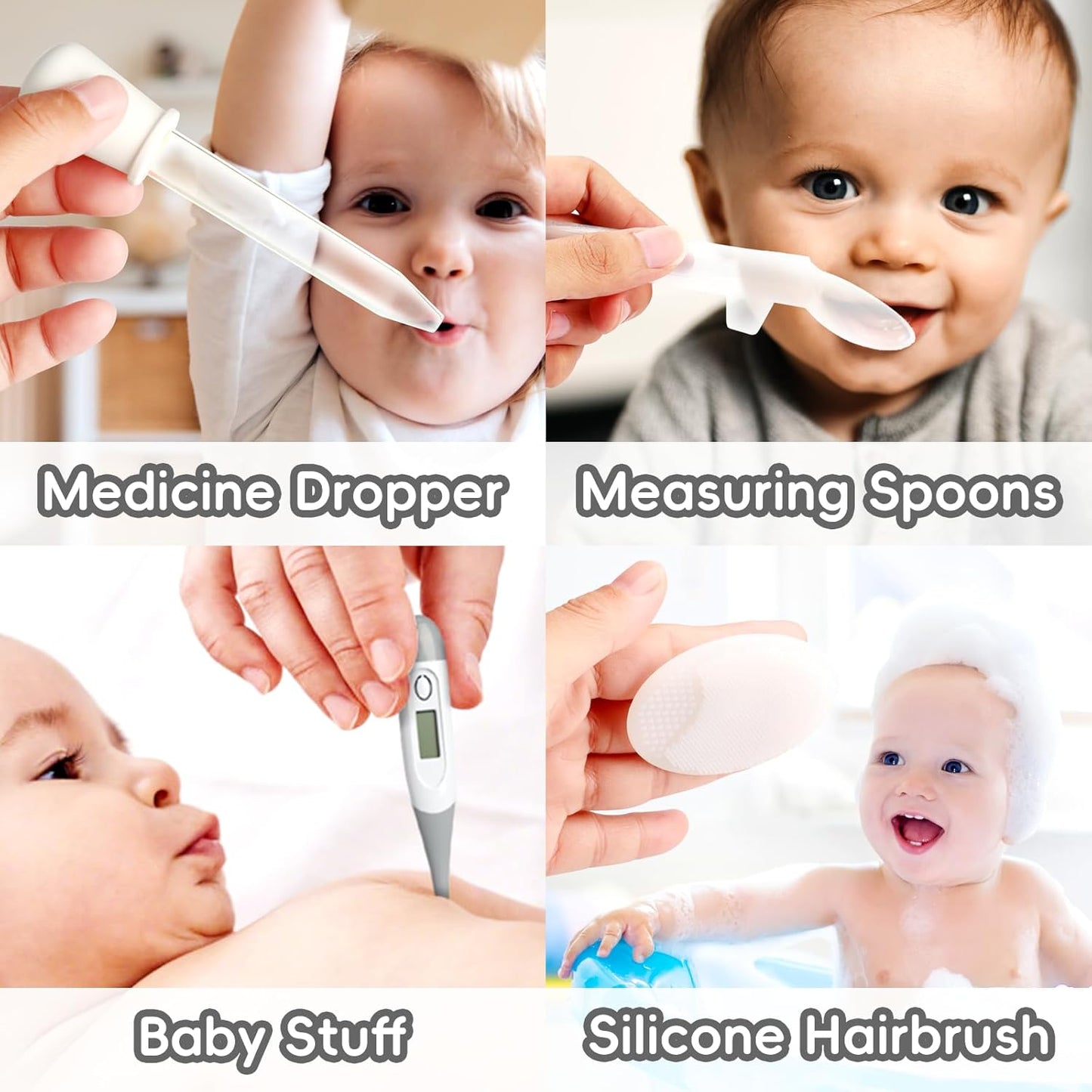 Baby Grooming Kit, Infant Safety Care Set with Hair Brush Comb Nail Cl
