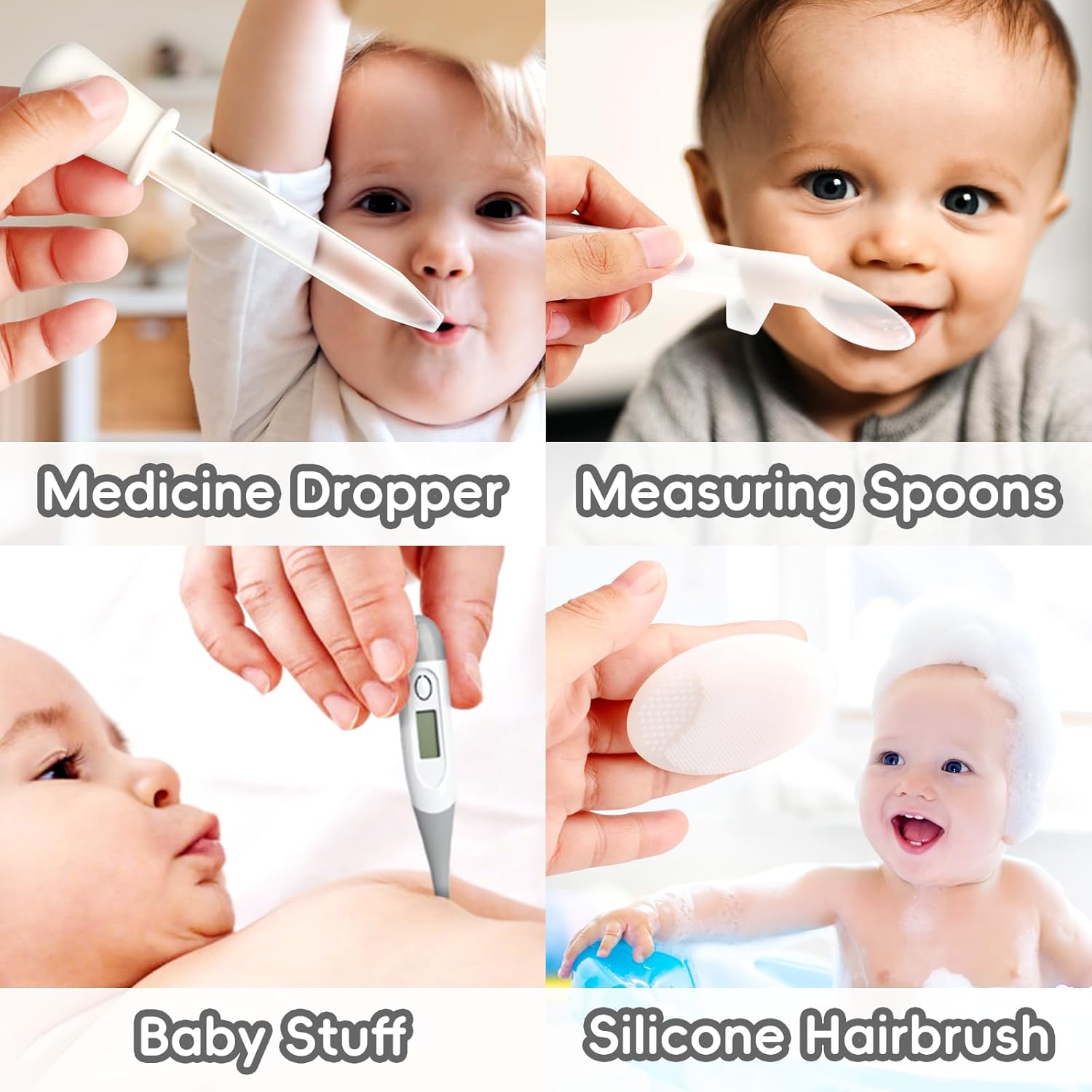 Baby Grooming Kit, Infant Safety Care Set with Hair Brush Comb Nail Cl