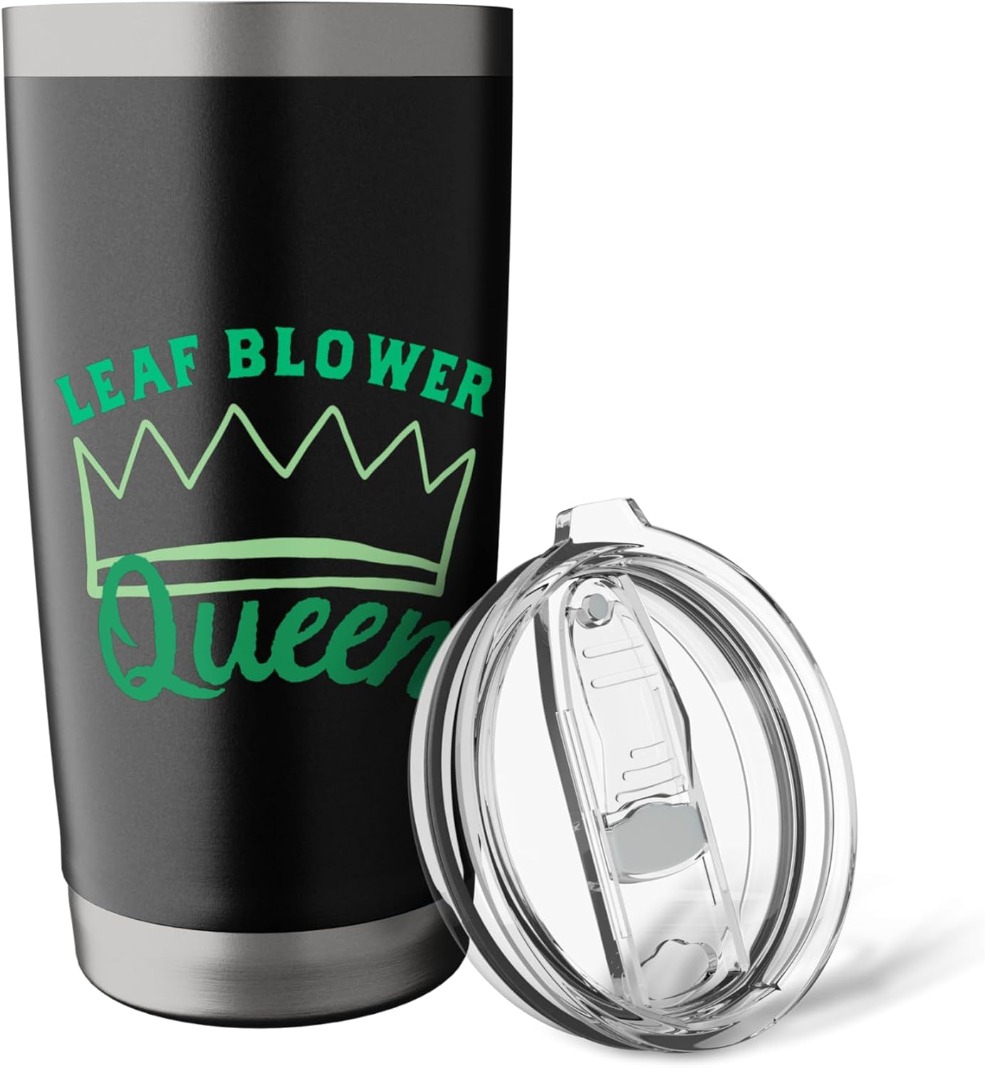 Leaf Blower Queen Shirt Women Leaves Funny Lawn Care Yard Stainless Steel Insulated Tumbler