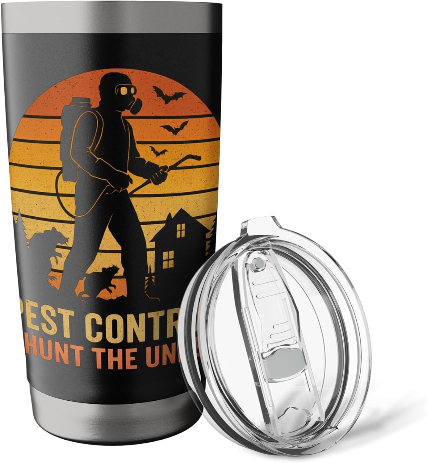 I Hunt The Undead - Pest Control Exterminator Halloween Stainless Steel Insulated Tumbler