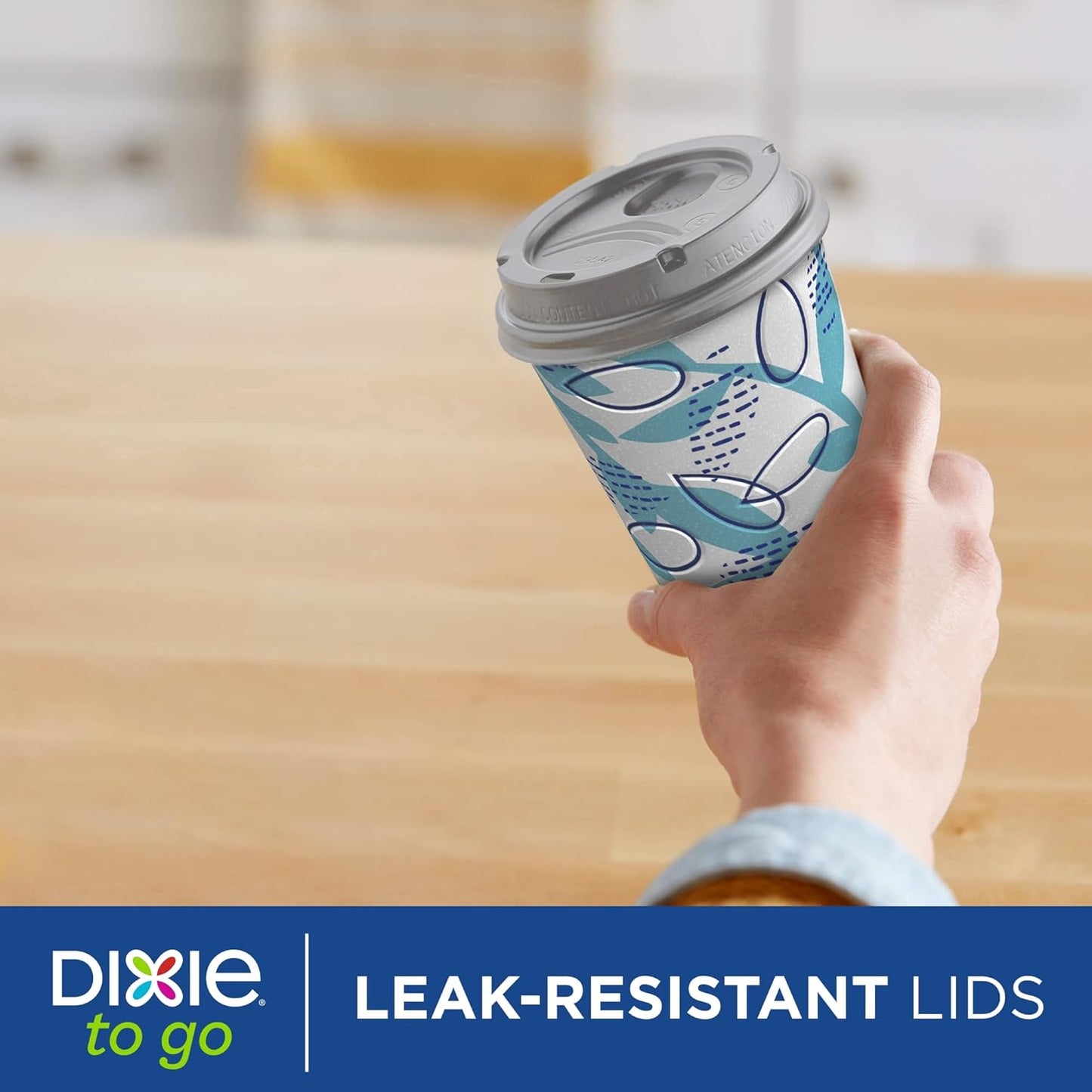 Dixie To Go Paper Coffee Cups With Lids, 12 oz, 14 ct, Disposable Insulated Paper Cups for On-The-Go Hot or Cold Beverages | Medium, With Lids, Disposable Cups, For On-The-Go, Hot Beverages