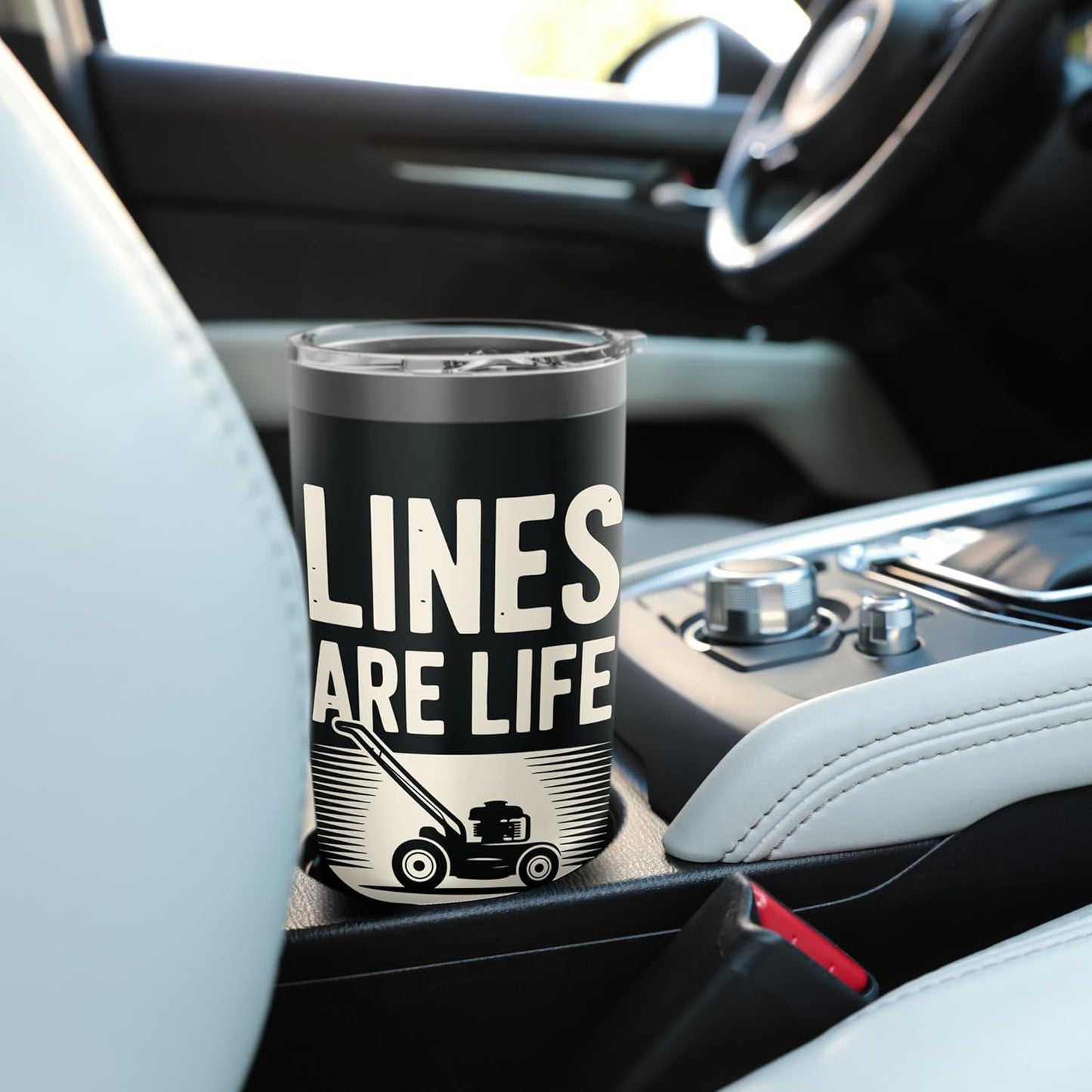 Lawn Striper Lawn Care Mowing Lines Stainless Steel Insulated Tumbler
