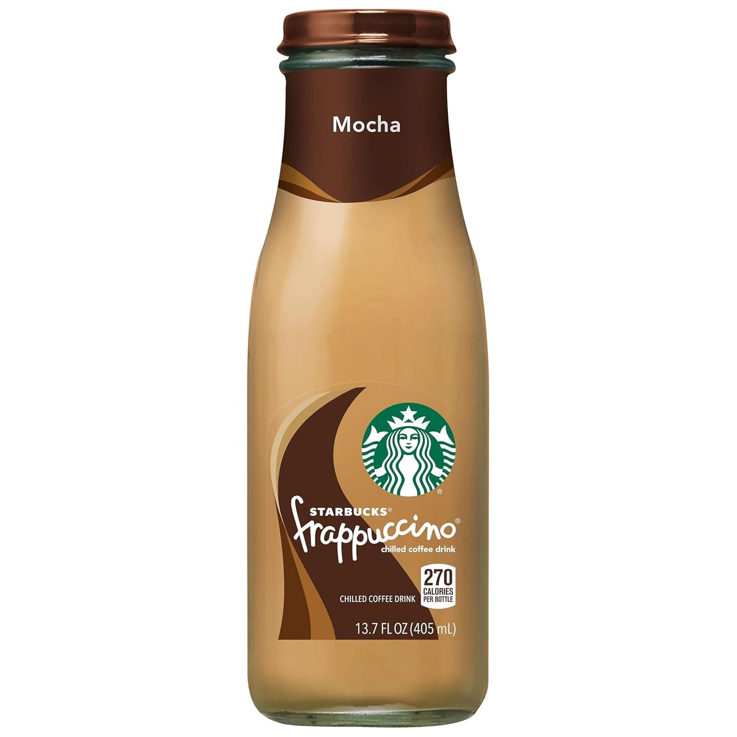 Starbucks Frappuccino Coffee Drink, Mocha, 13.7 fl oz Bottles (12 Pack